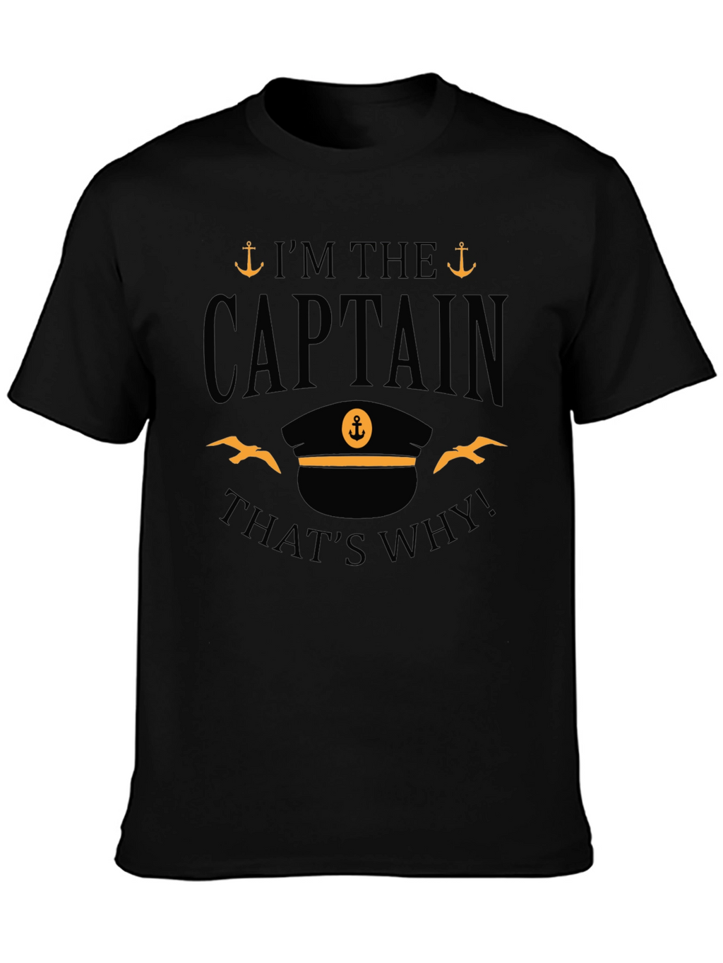 Captain T-Shirt - Nautical Theme Crew Tee