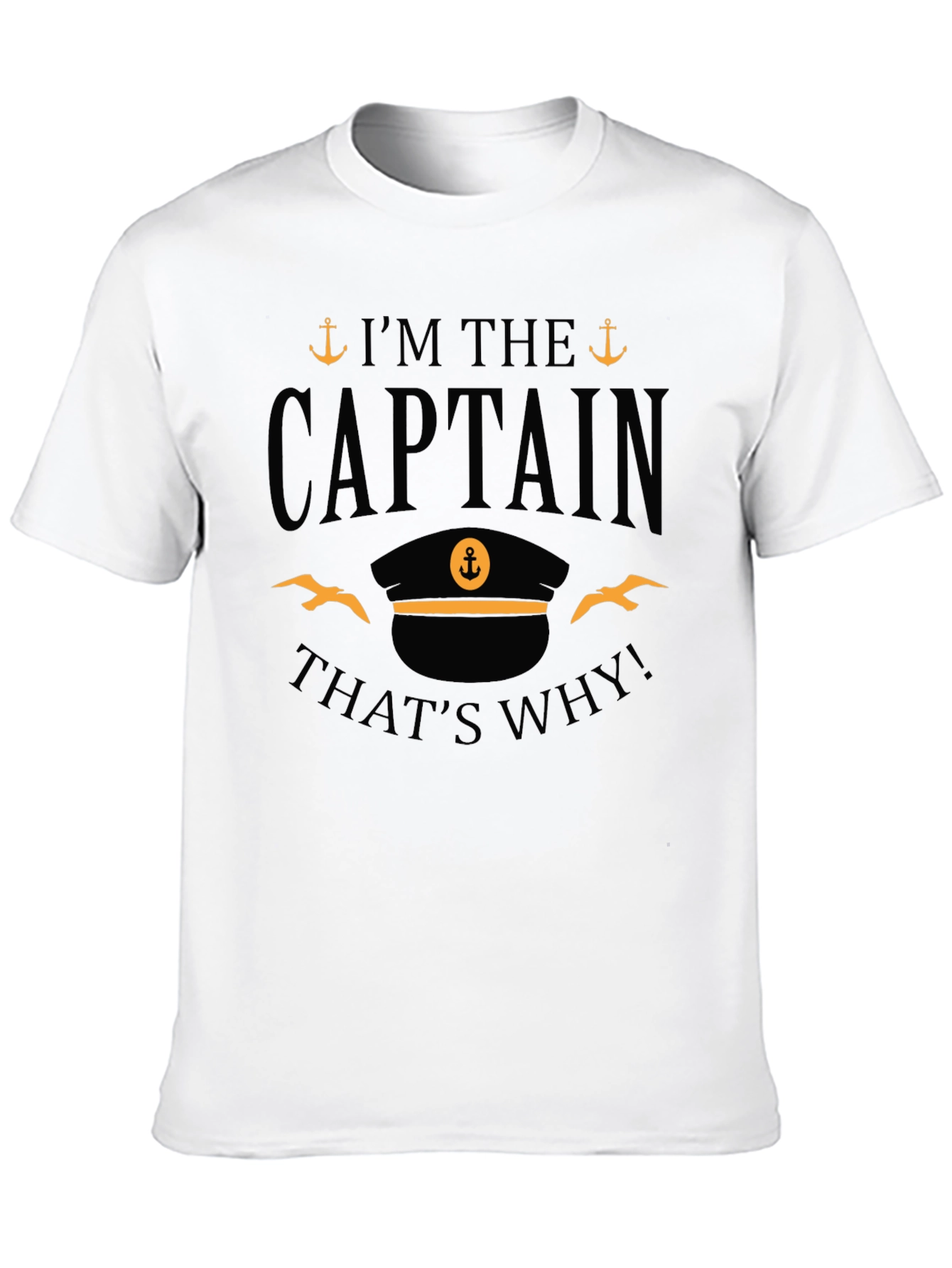 Captain T-Shirt - Nautical Theme Crew Tee
