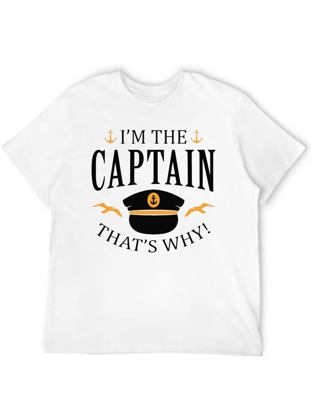 Captain T-Shirt - Nautical Theme Crew Tee