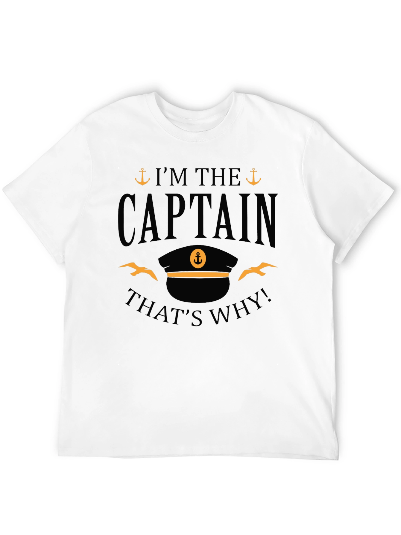 Captain T-Shirt - Nautical Theme Crew Tee