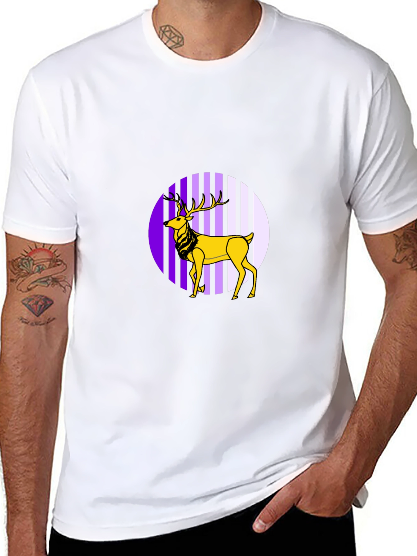 Striking Deer Graphic Tee - Unique Style