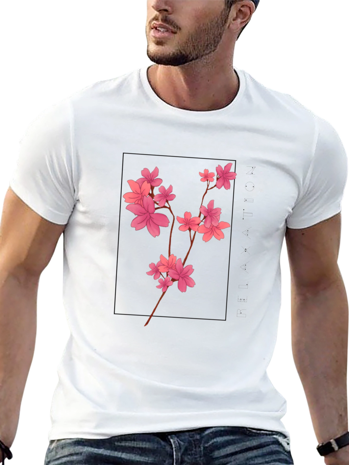 Cherry Blossom T-Shirt - Black Graphic Tee