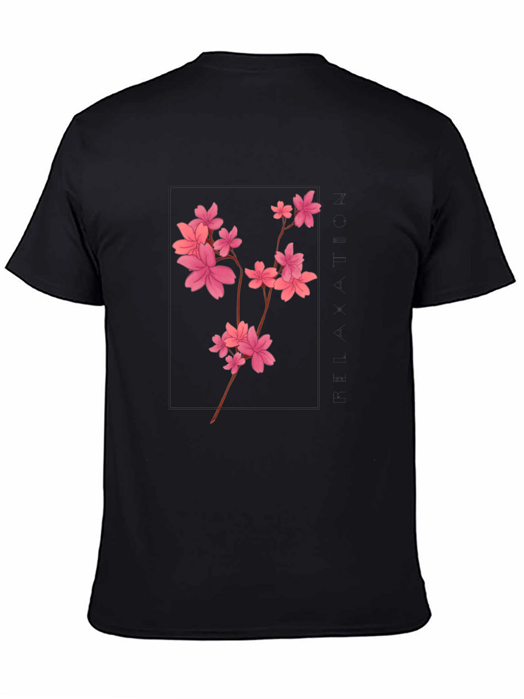 Cherry Blossom T-Shirt - Black Graphic Tee