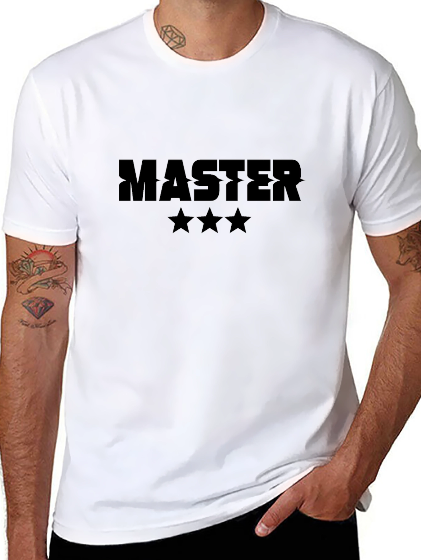 Master Three Star Black T-Shirt