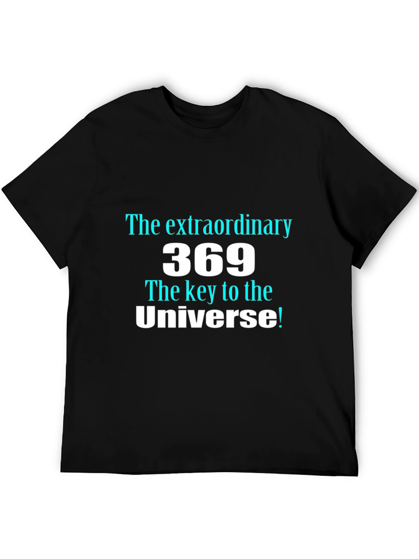 369 The Key to the Universe Mens Black T-Shirt