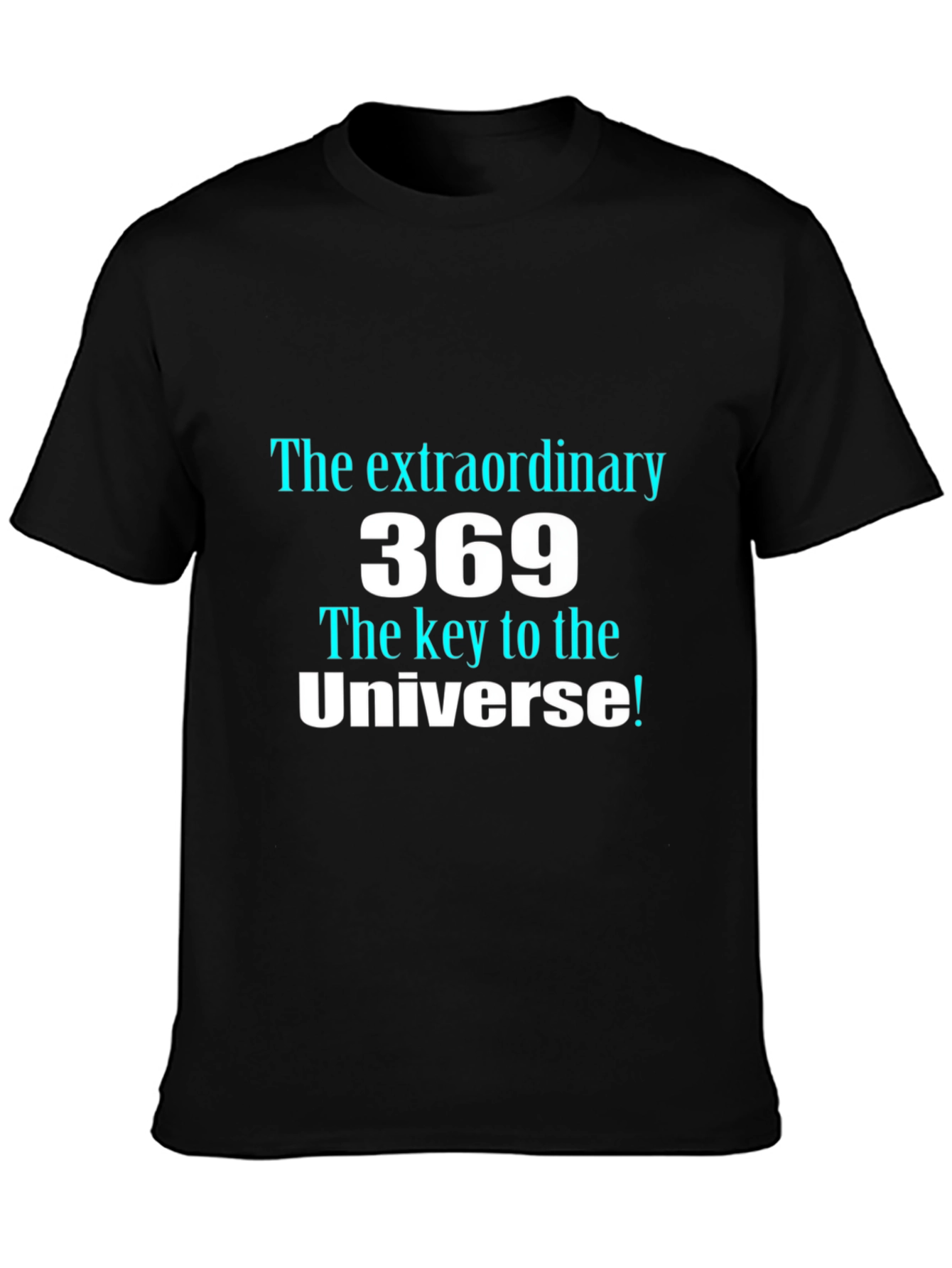 369 The Key to the Universe Mens Black T-Shirt