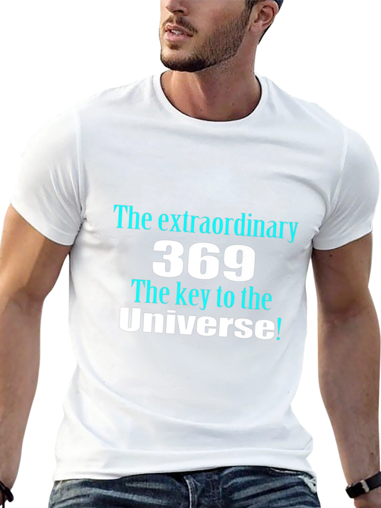 369 The Key to the Universe Mens Black T-Shirt