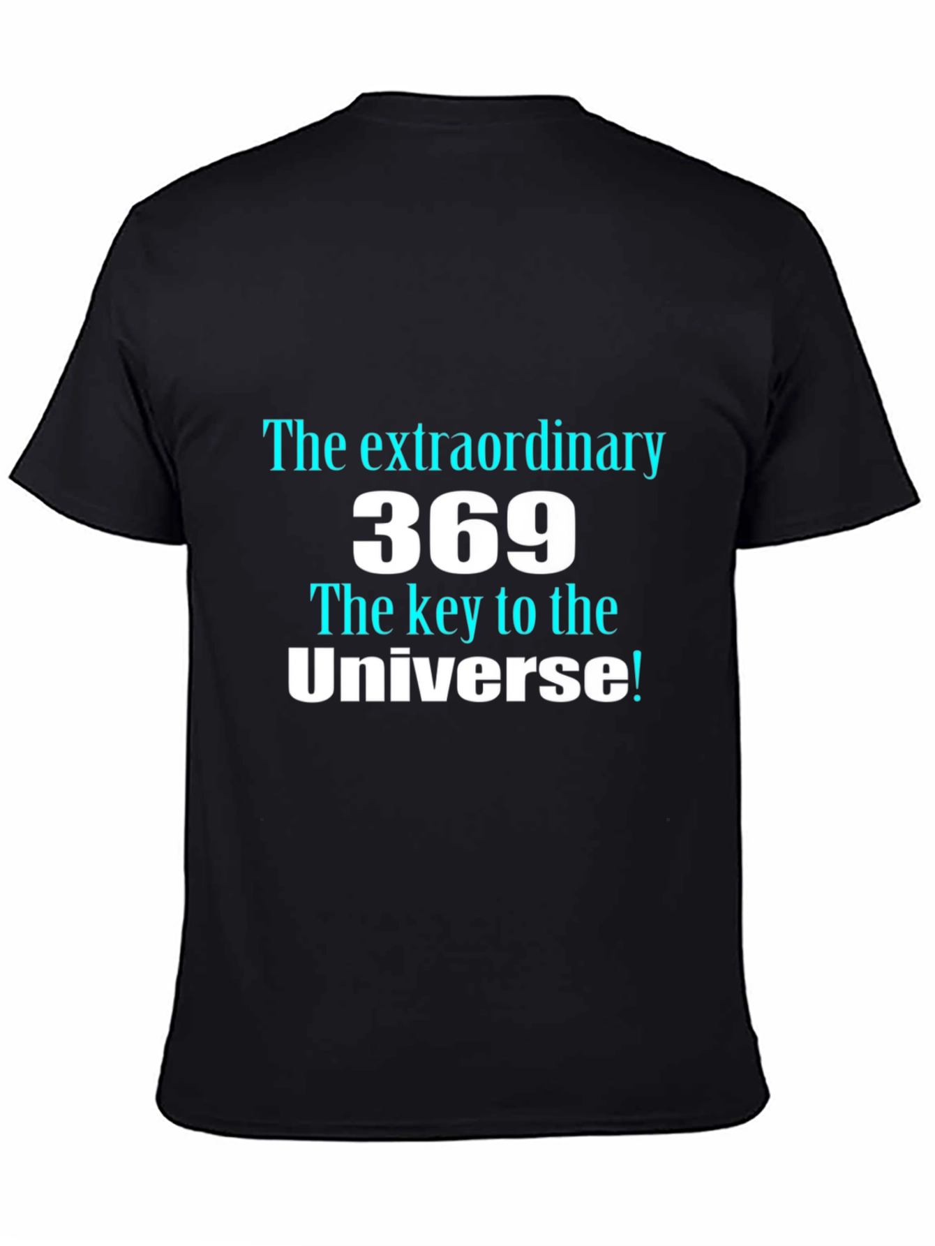 369 The Key to the Universe Mens Black T-Shirt