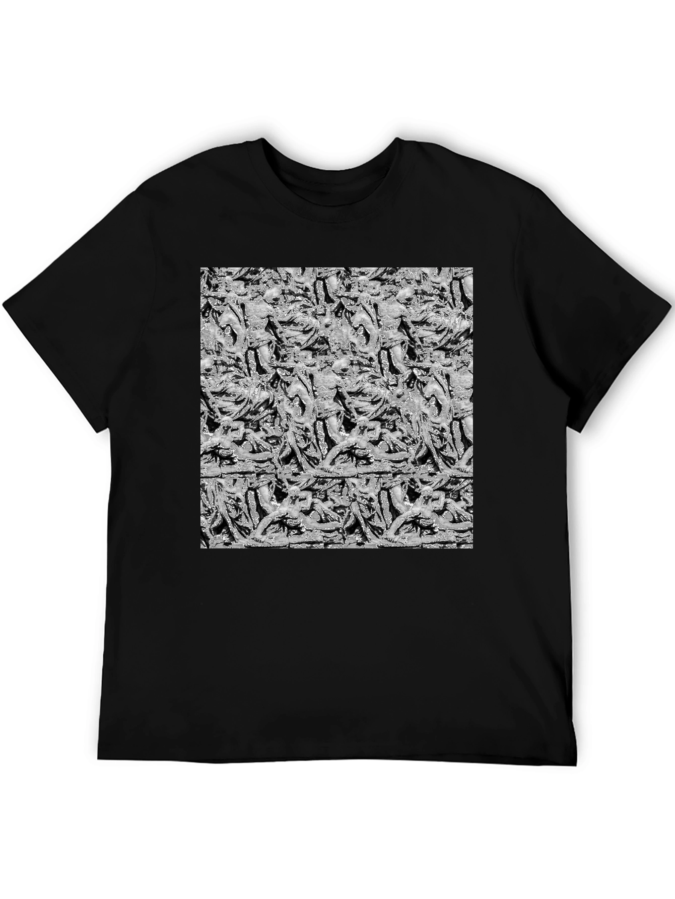 Statue Print Black T-Shirt