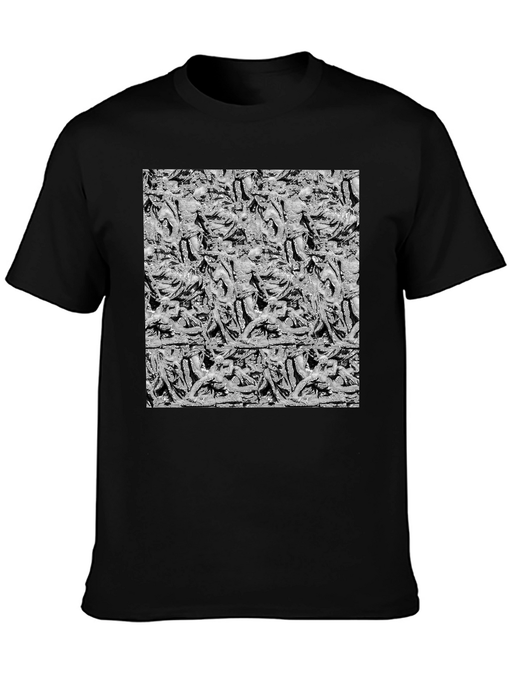 Statue Print Black T-Shirt