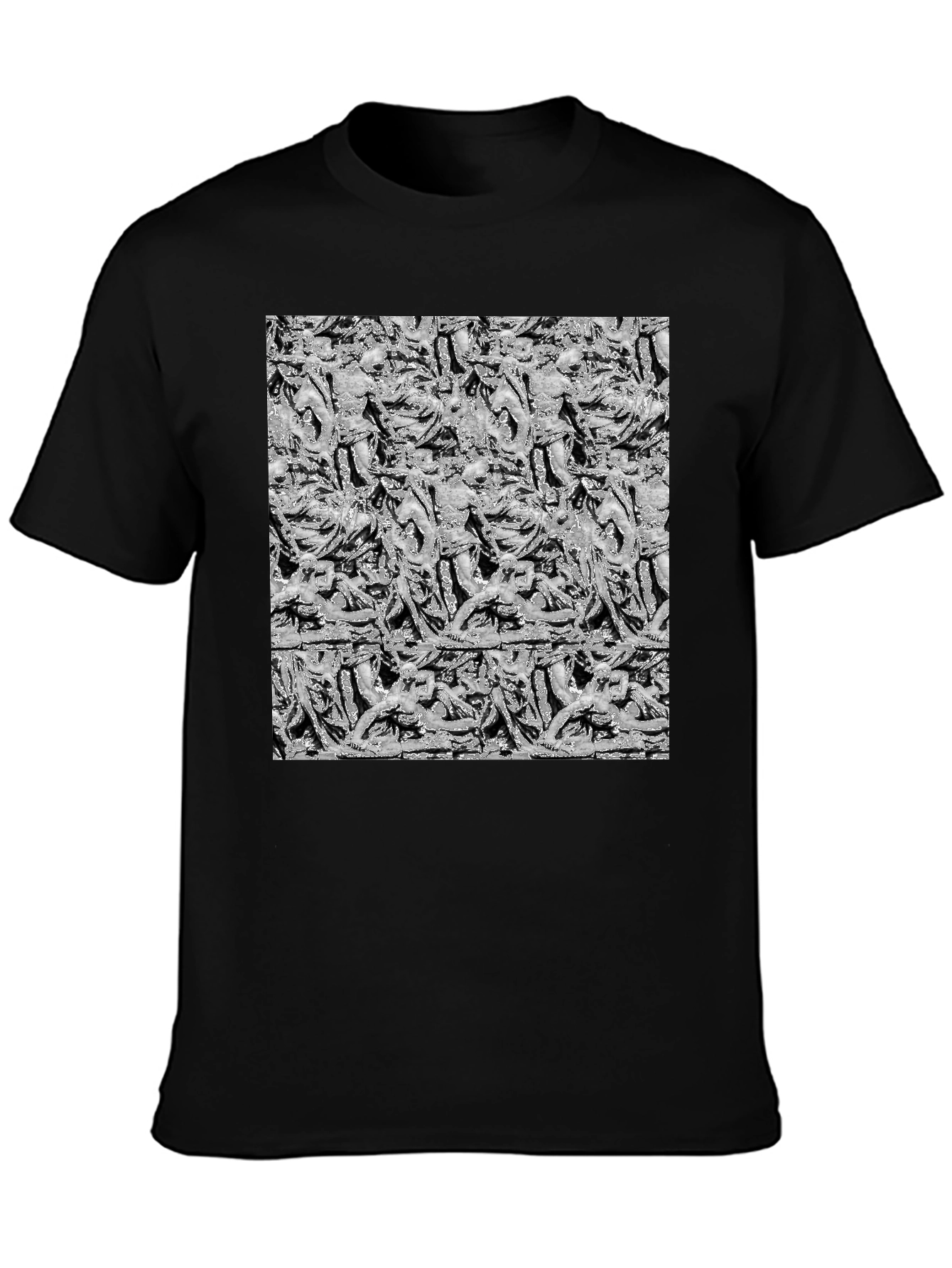 Statue Print Black T-Shirt
