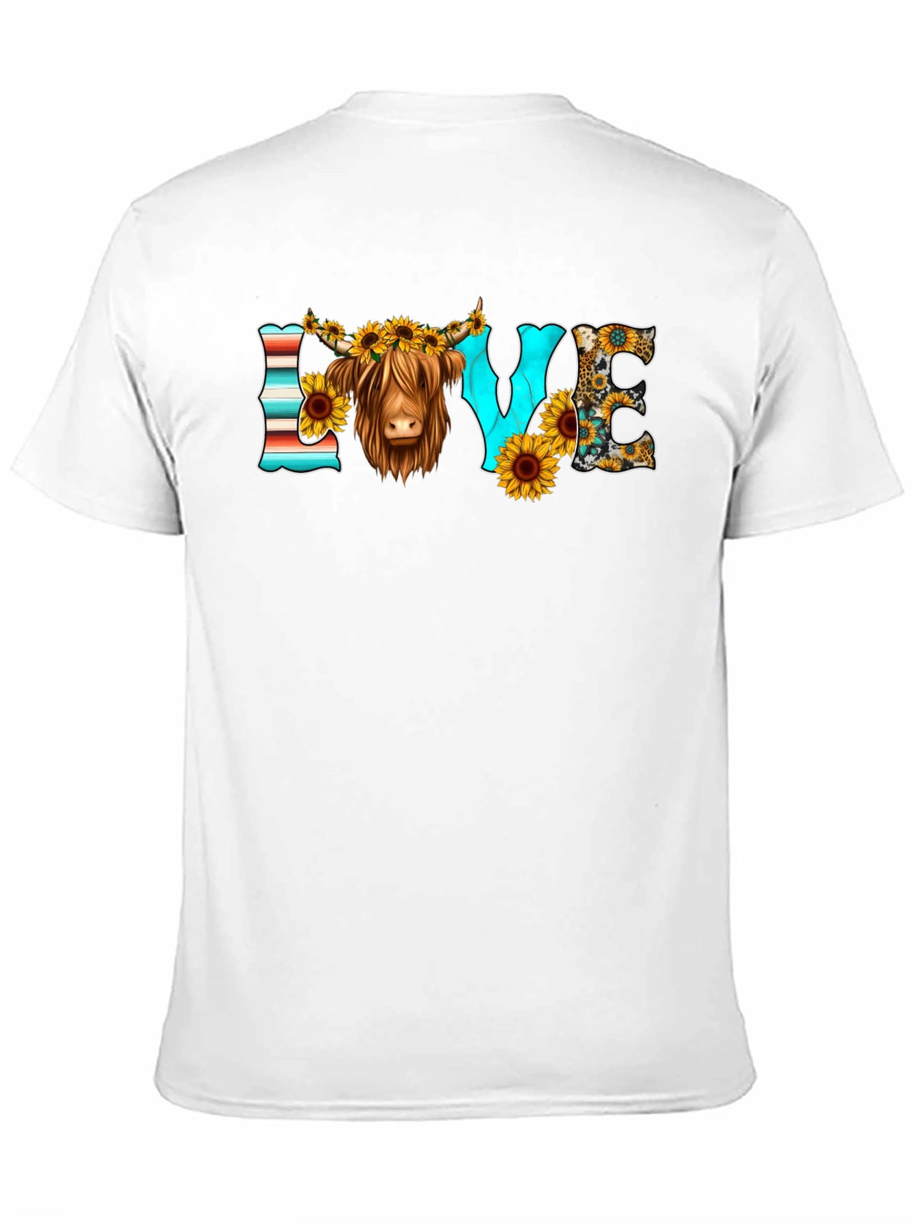 LOVE Highland Cow Graphic Tee