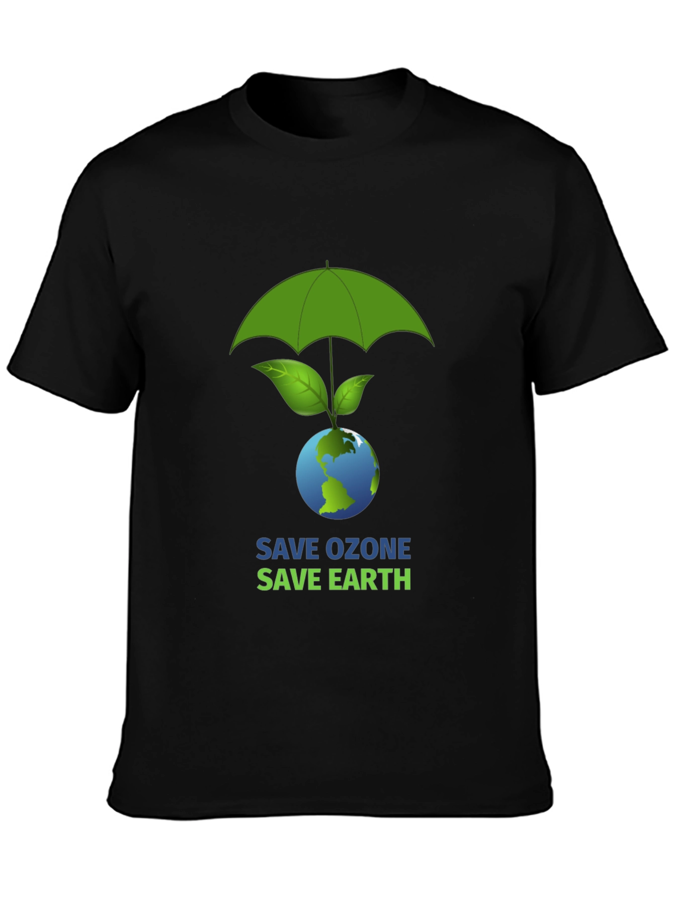 Eco-Friendly Graphic T-Shirt - Save Ozone Save Earth