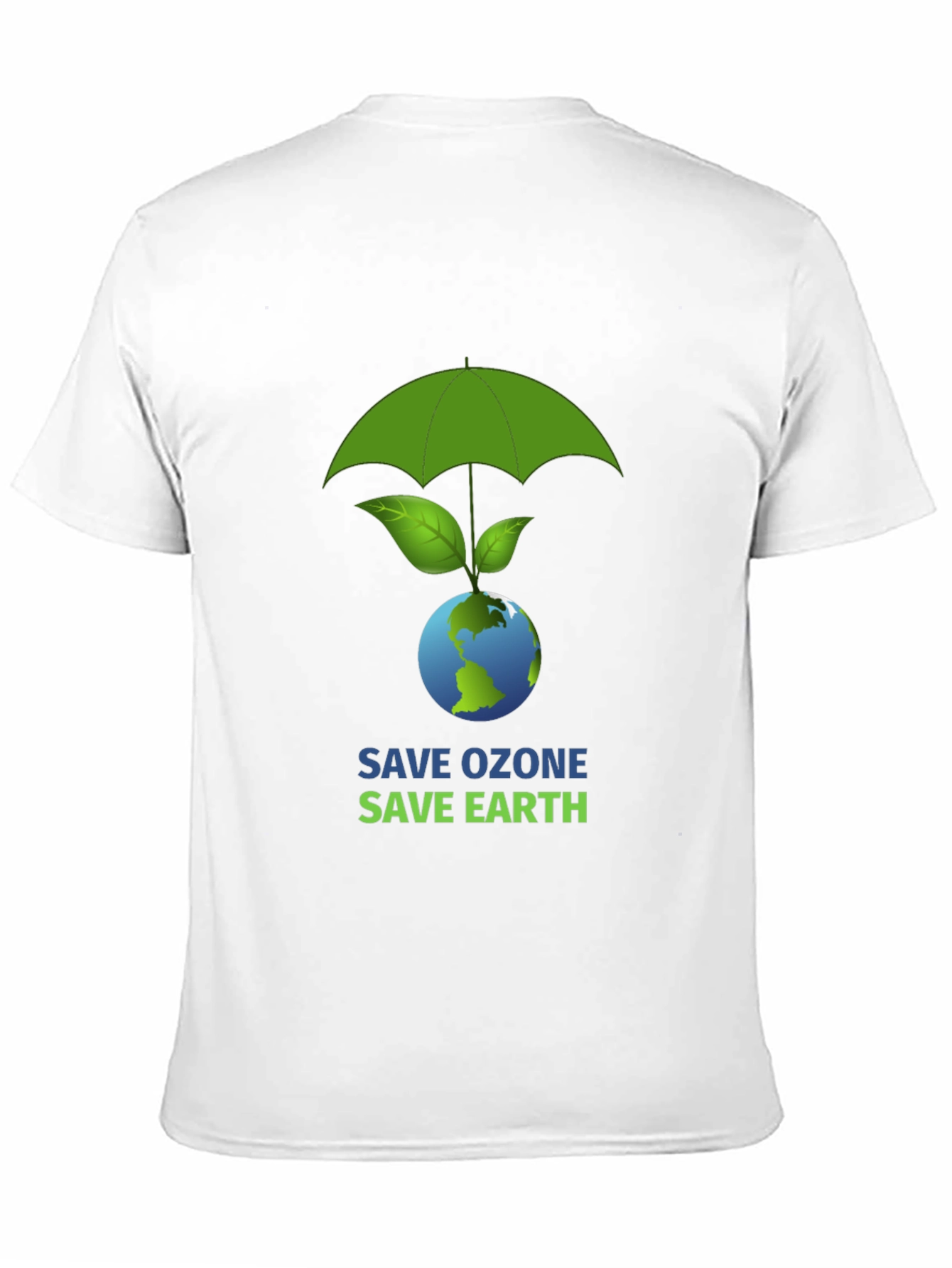 Eco-Friendly Graphic T-Shirt - Save Ozone Save Earth