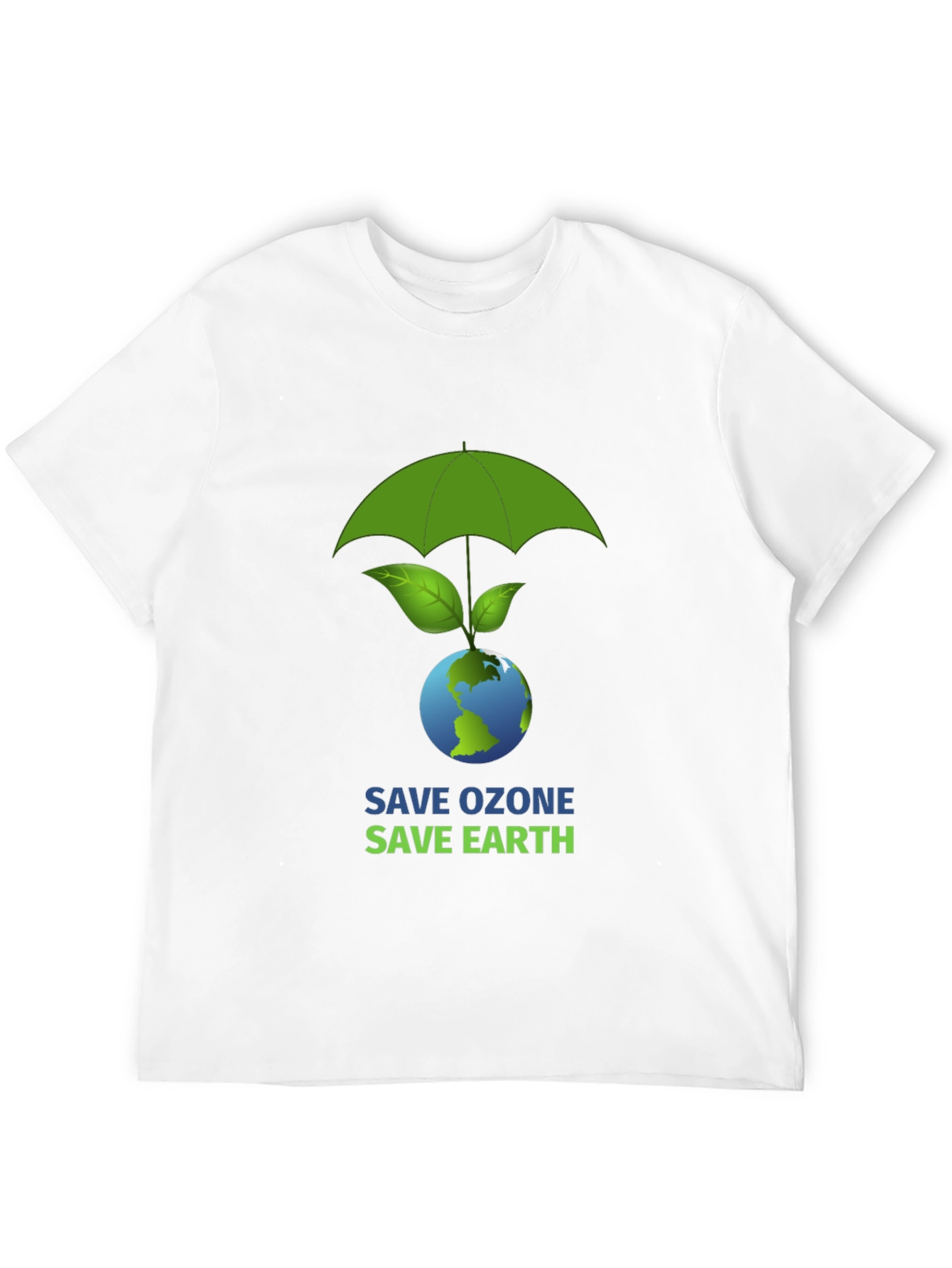 Eco-Friendly Graphic T-Shirt - Save Ozone Save Earth