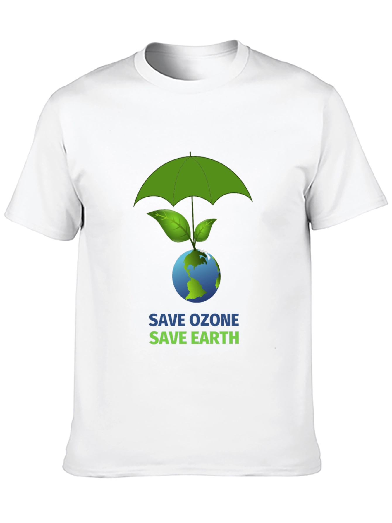 Eco-Friendly Graphic T-Shirt - Save Ozone Save Earth