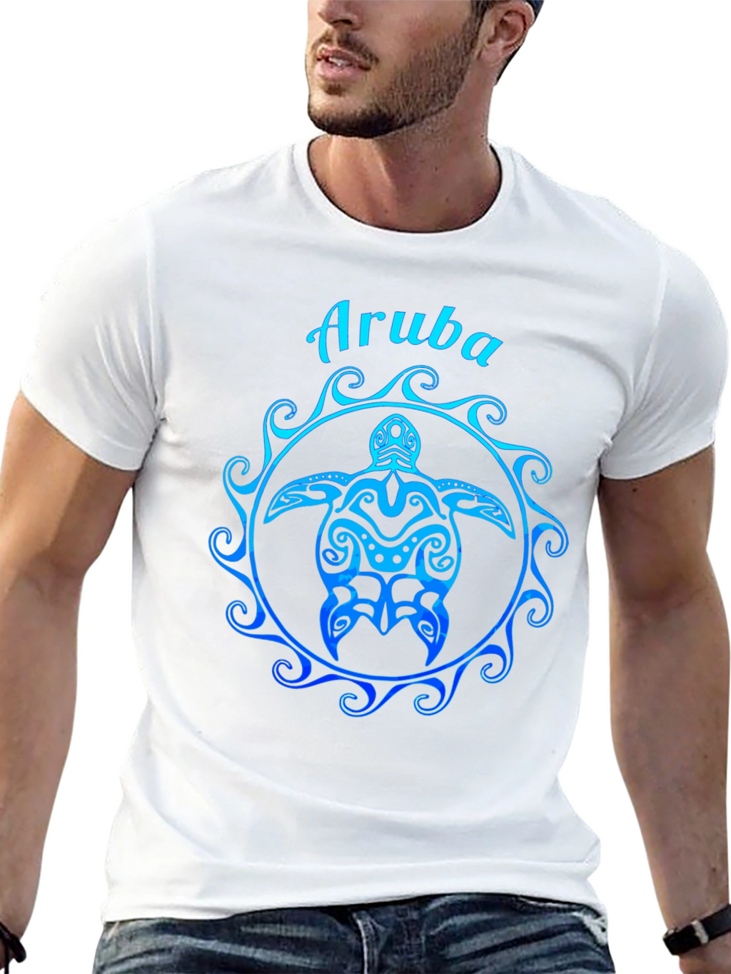 Aruba Sea Turtle Graphic T-Shirt