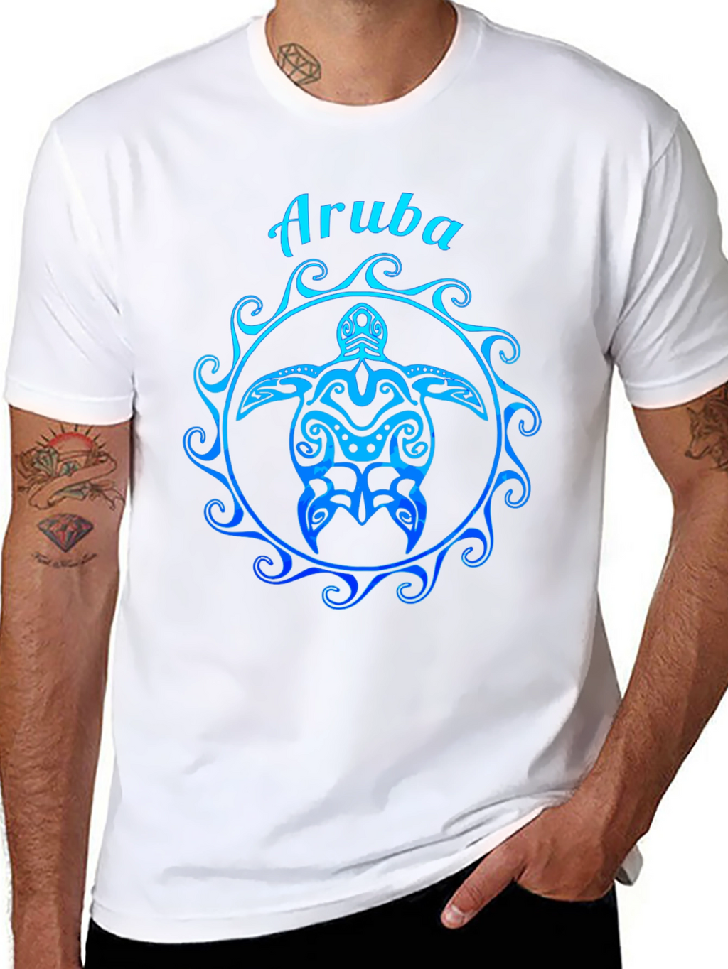Aruba Sea Turtle Graphic T-Shirt