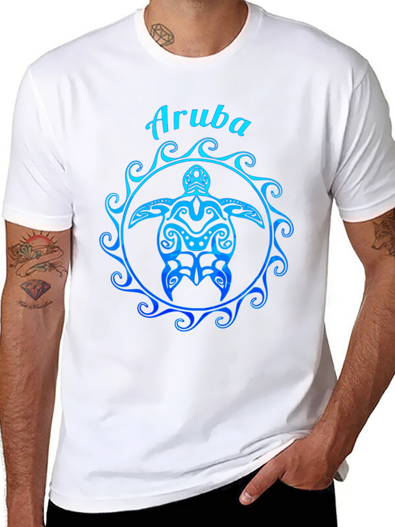 Aruba Sea Turtle Graphic T-Shirt