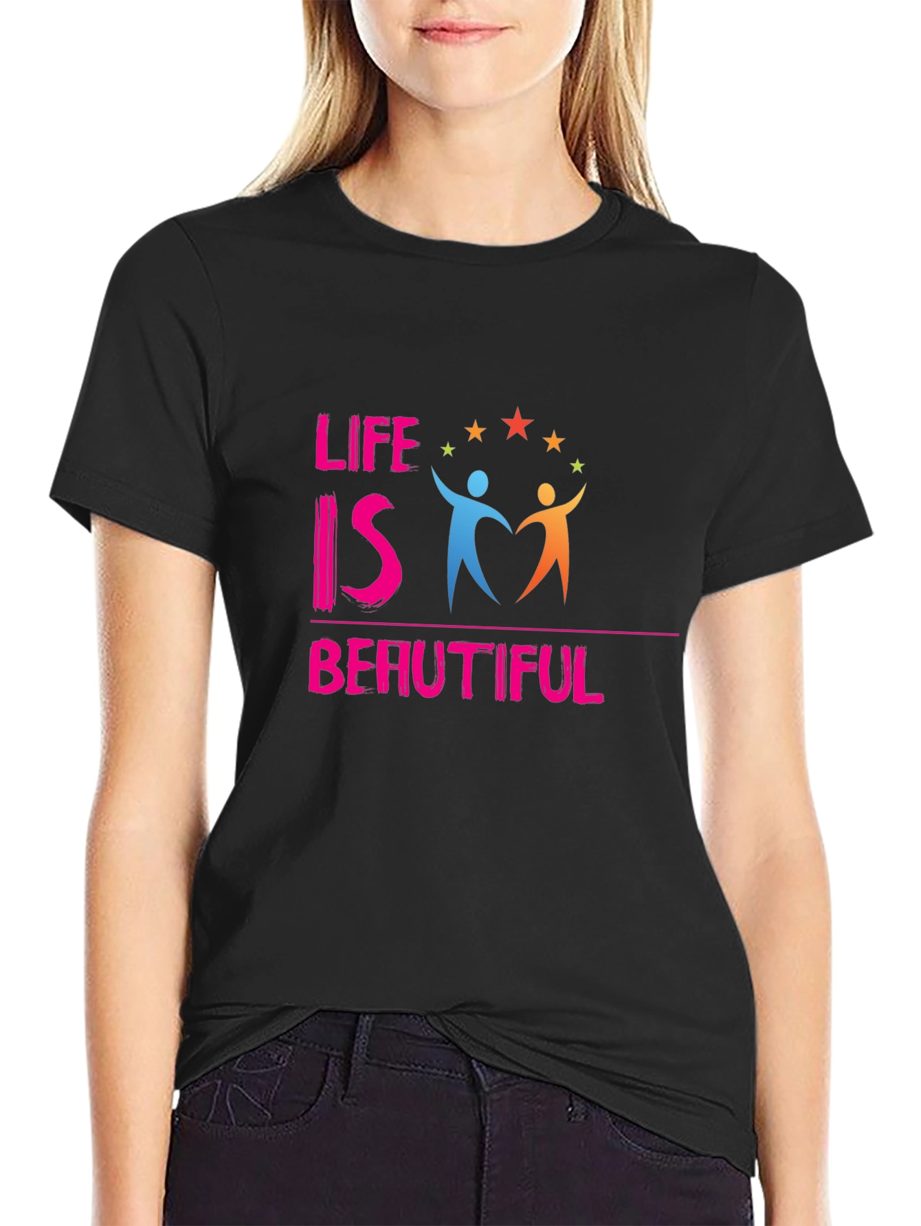Life is Beautiful Graphic Tee - Inspiring Design