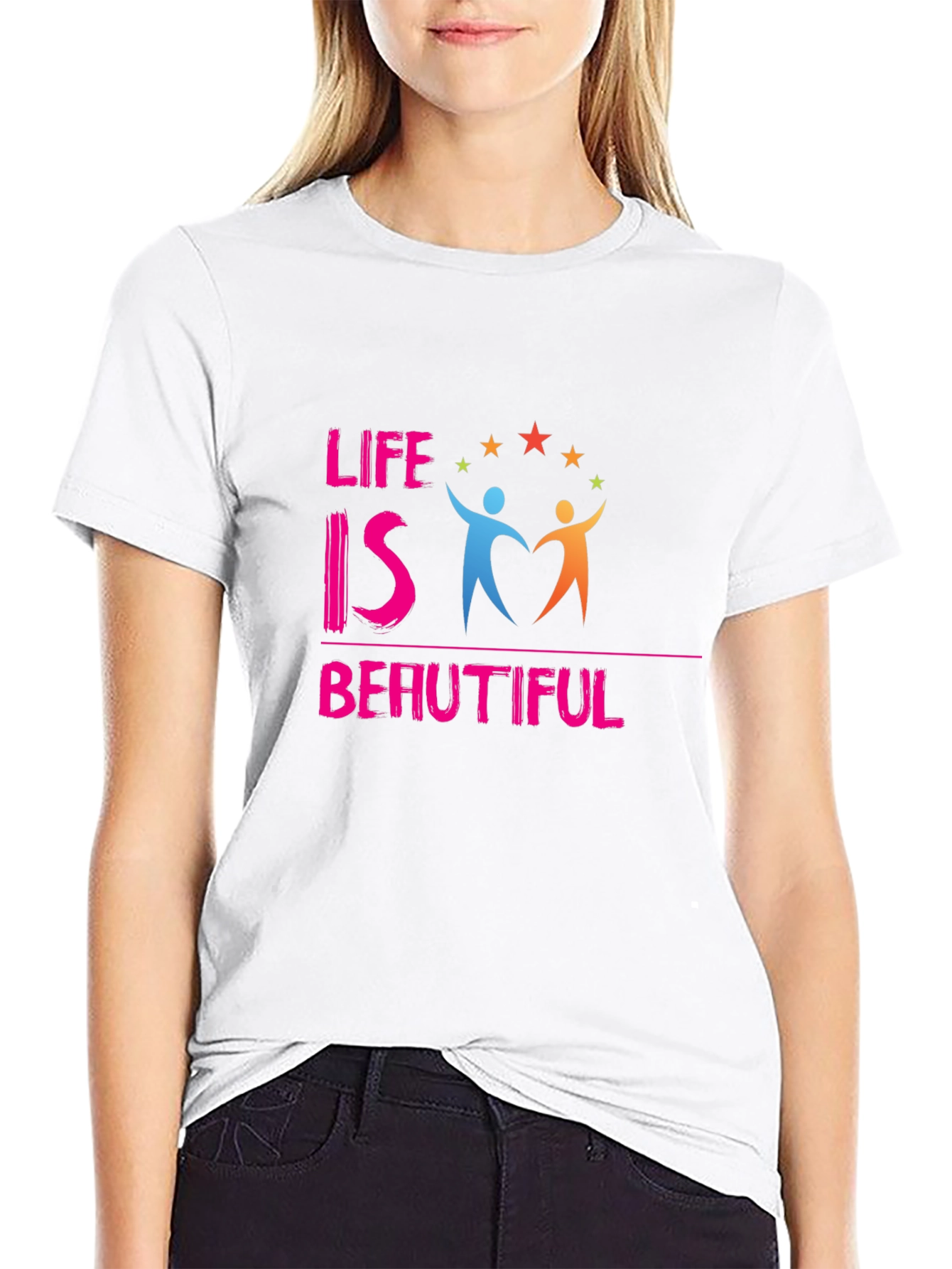 Life is Beautiful Graphic Tee - Inspiring Design