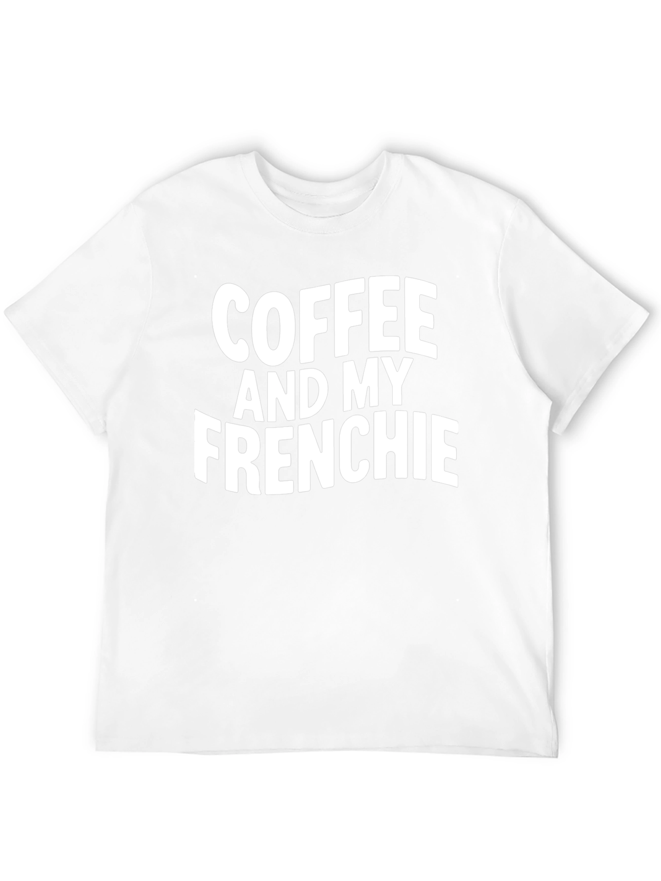 Coffee and My Frenchie Black T-Shirt