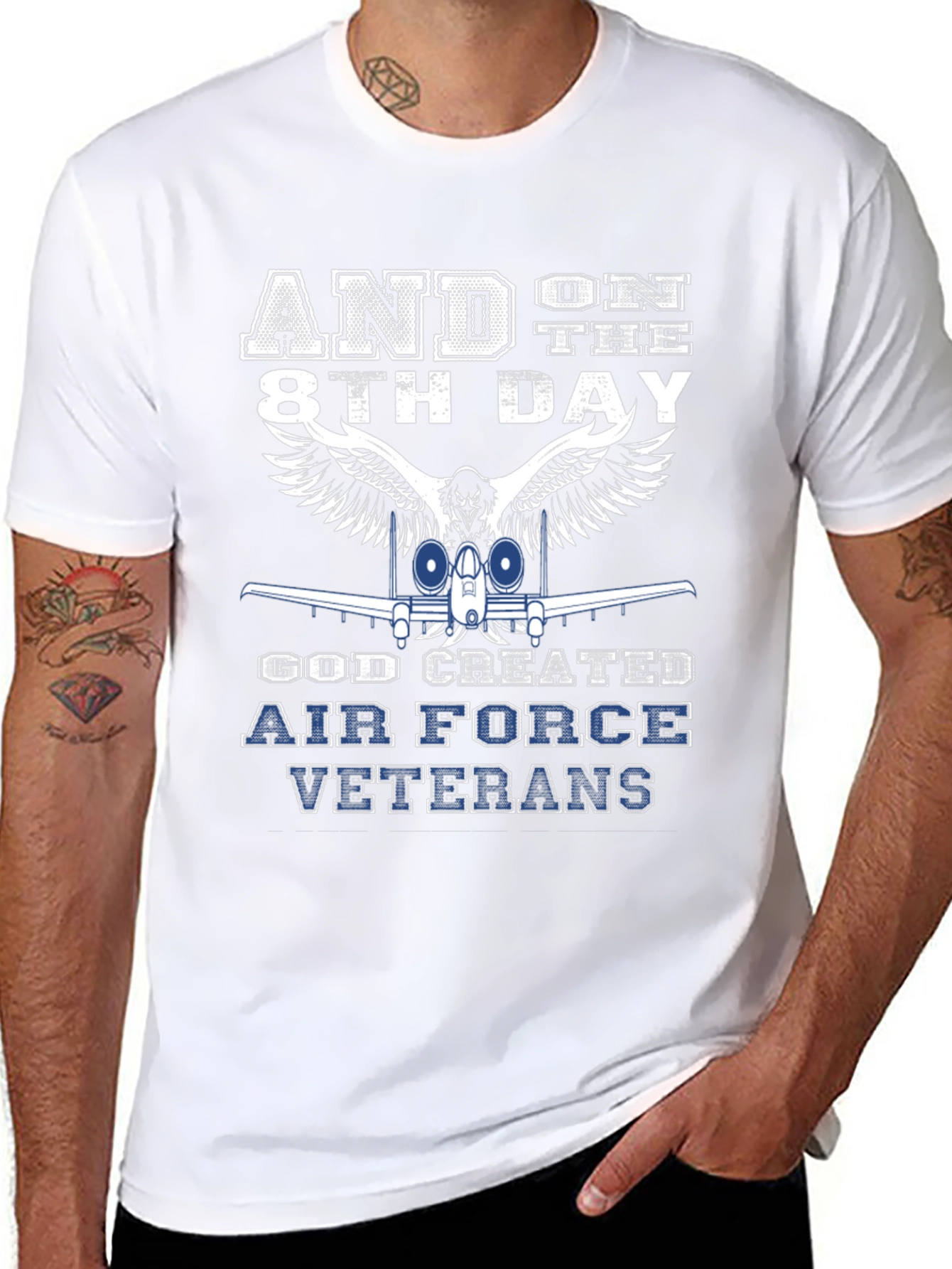 Air Force Veterans T-Shirt - And on the 8th Day