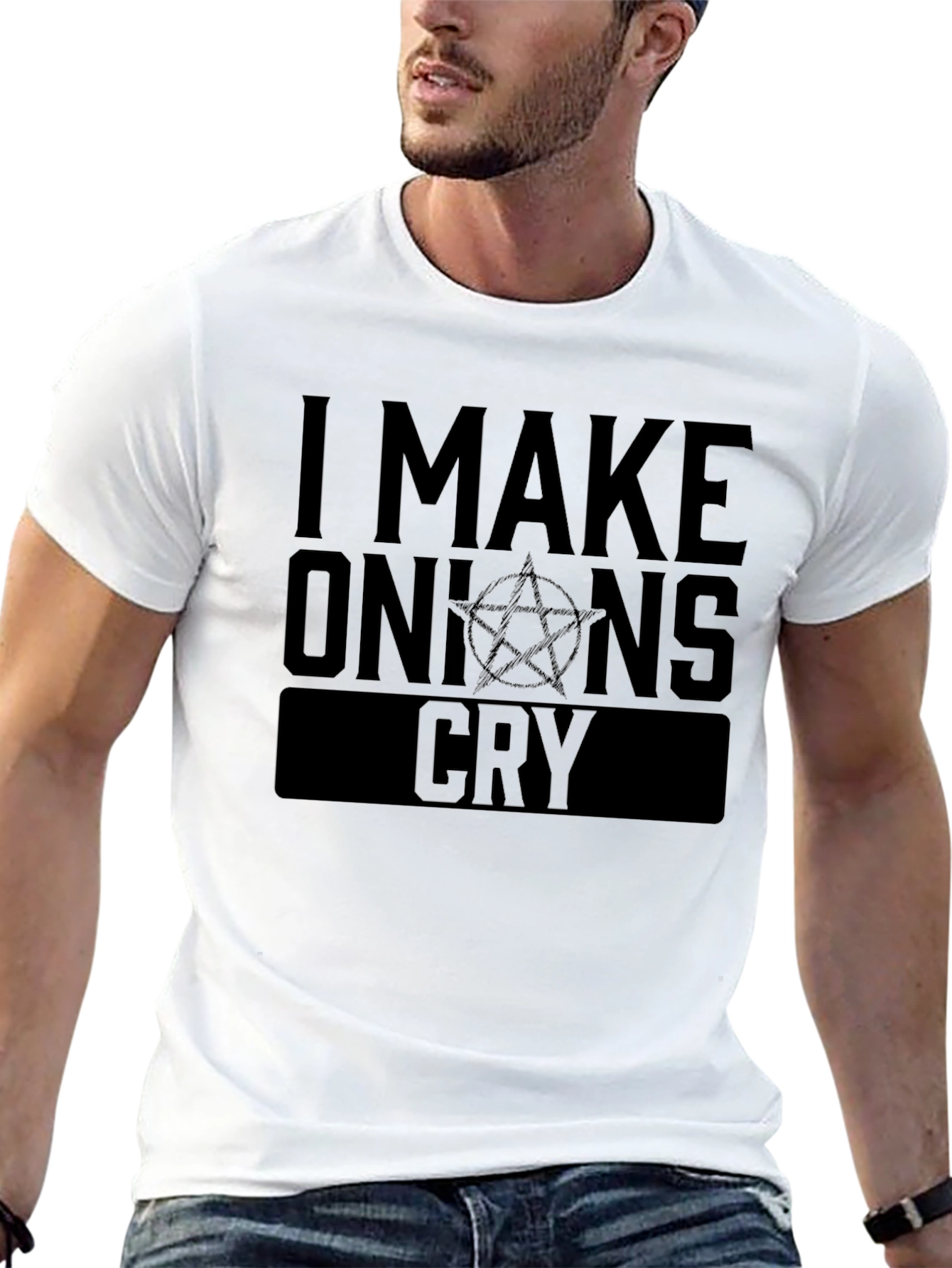 I Make Onions Cry Graphic Tee - Black