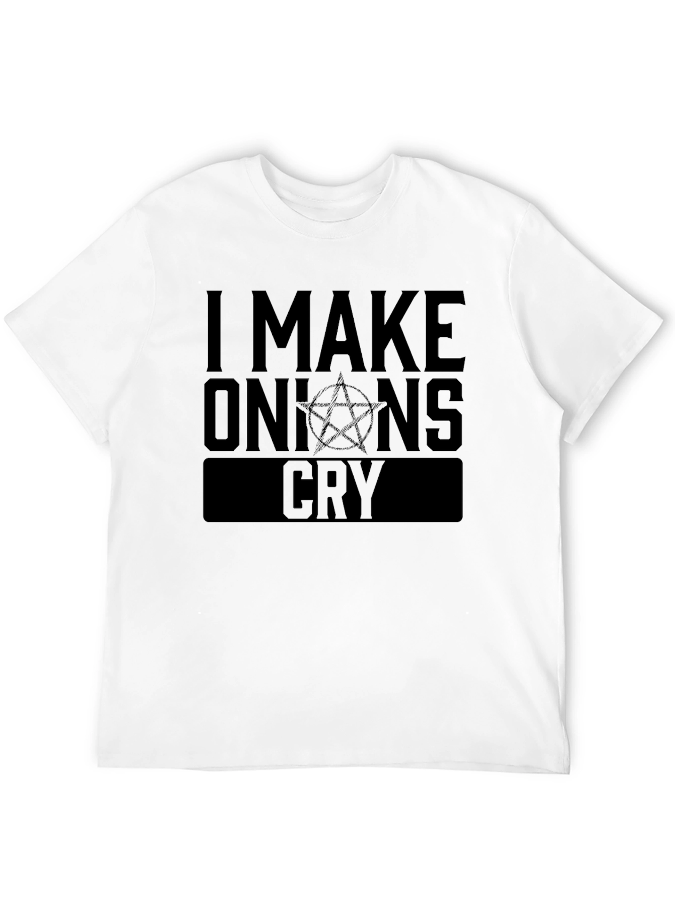 I Make Onions Cry Graphic Tee - Black