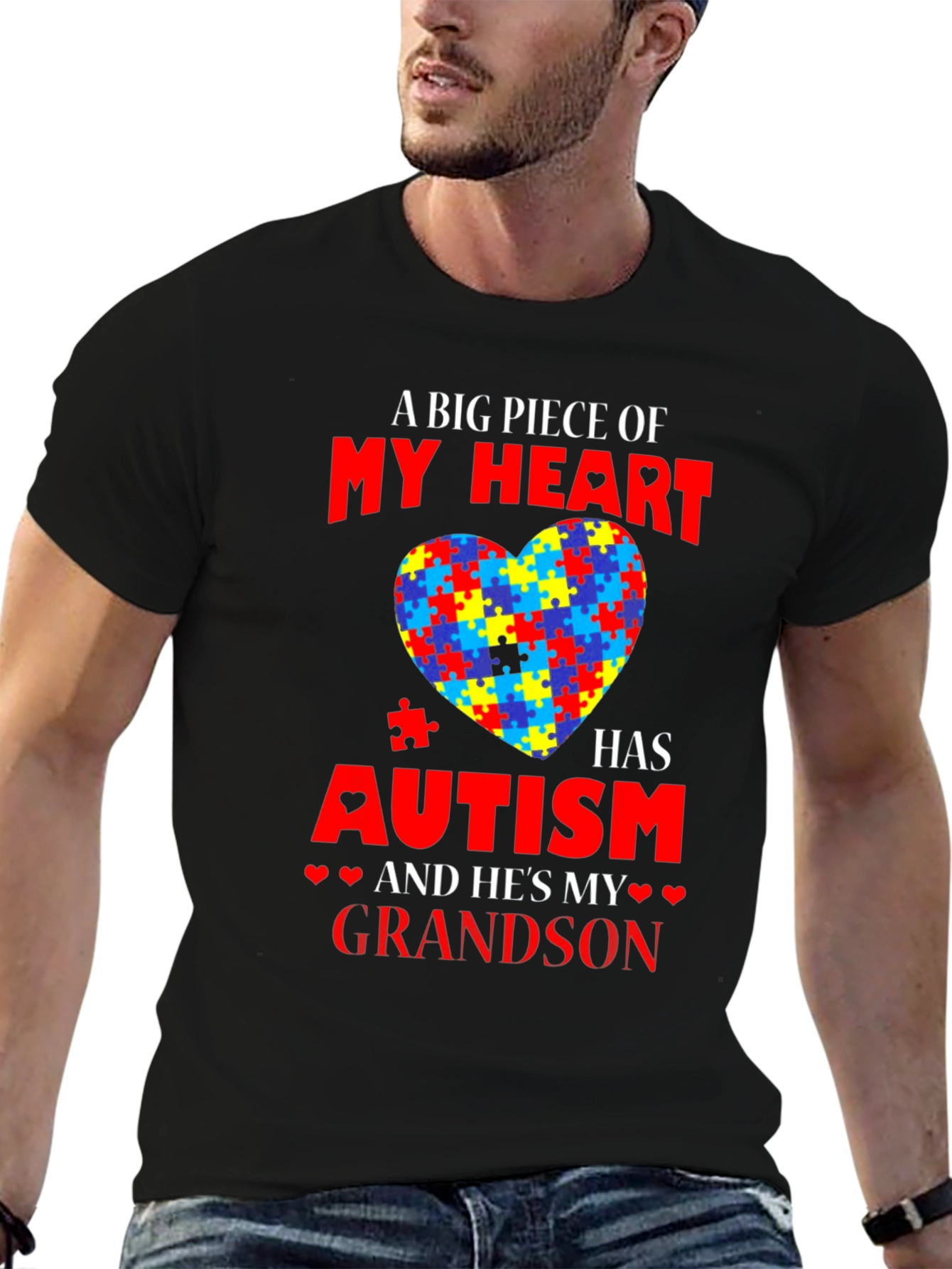 Autism Awareness Grandson T-Shirt