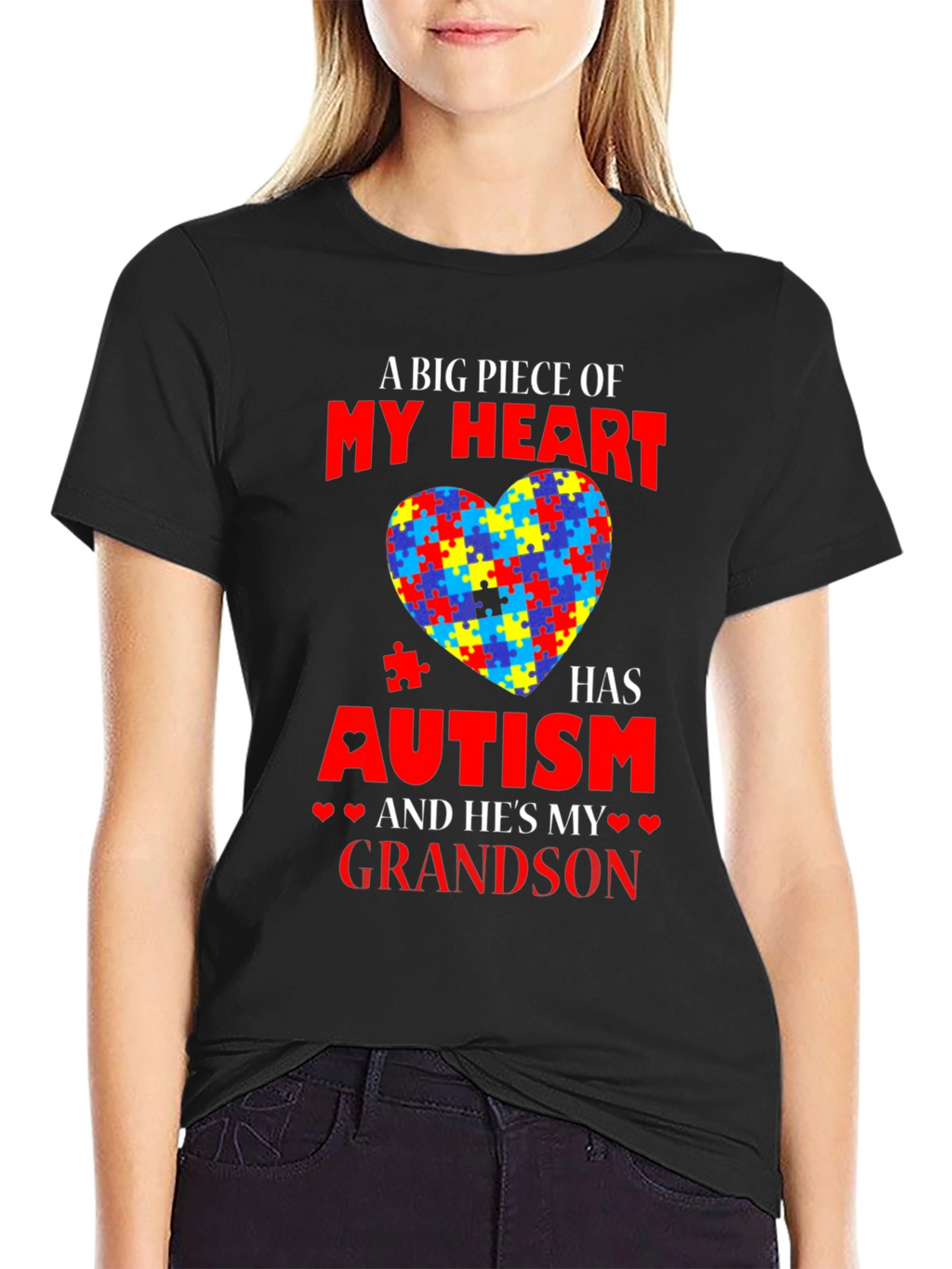 Autism Awareness Grandson T-Shirt