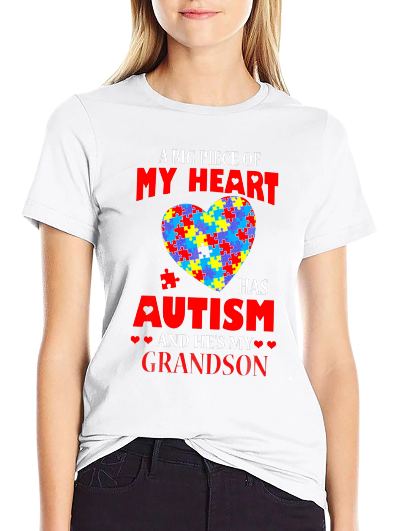 Autism Awareness Grandson T-Shirt