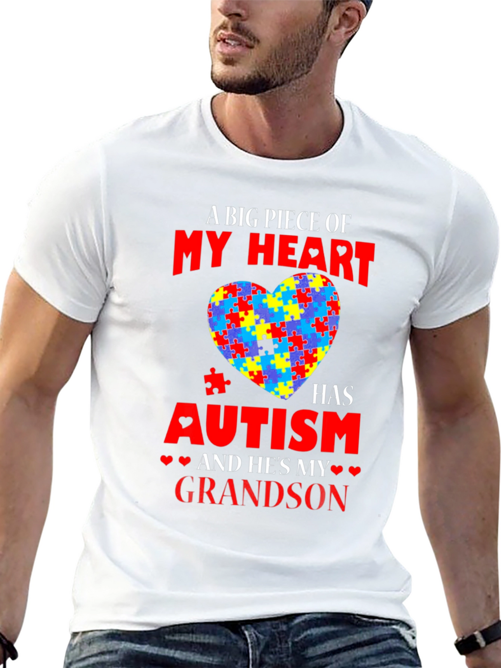 Autism Awareness Grandson T-Shirt