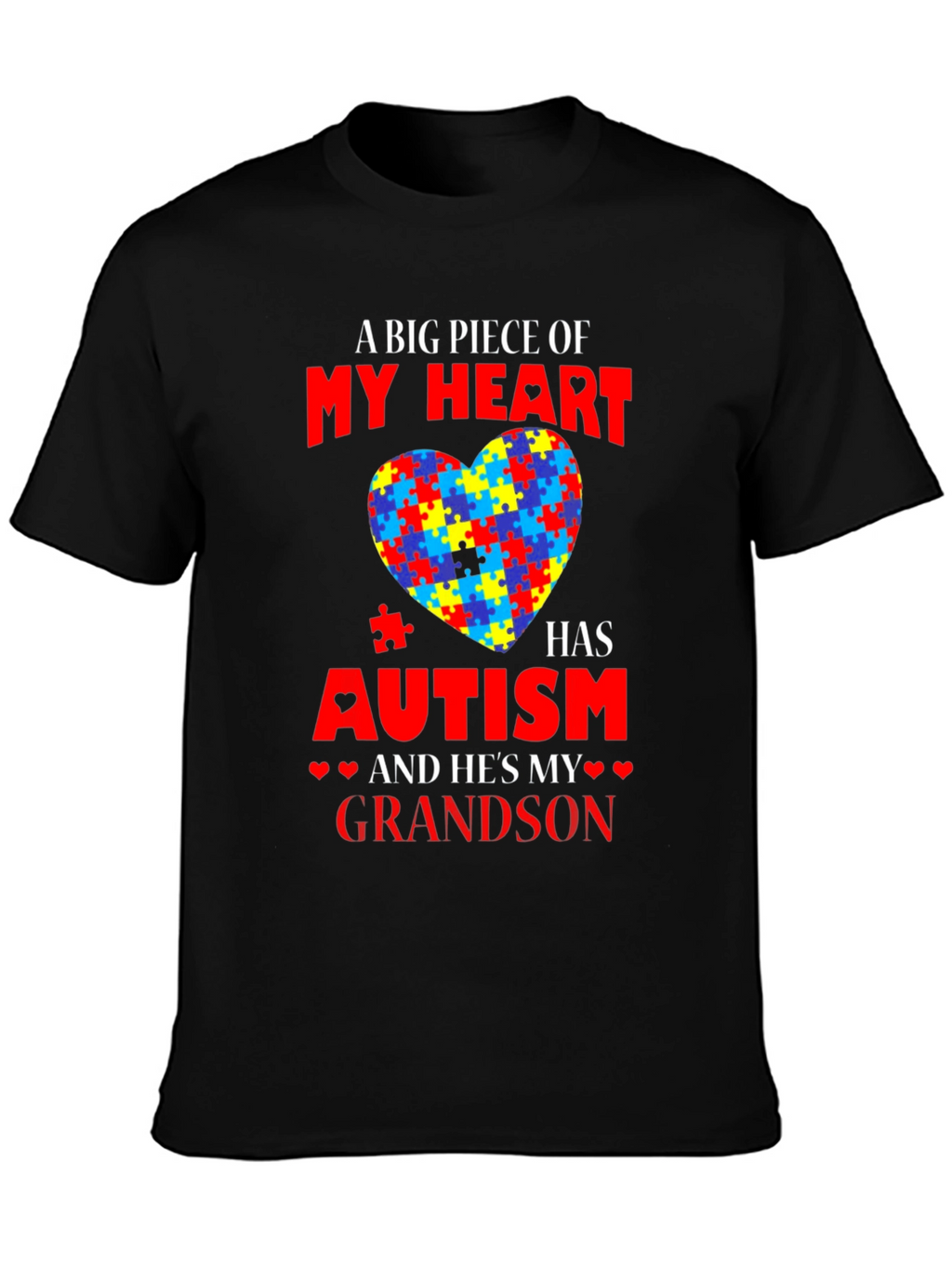 Autism Awareness Grandson T-Shirt