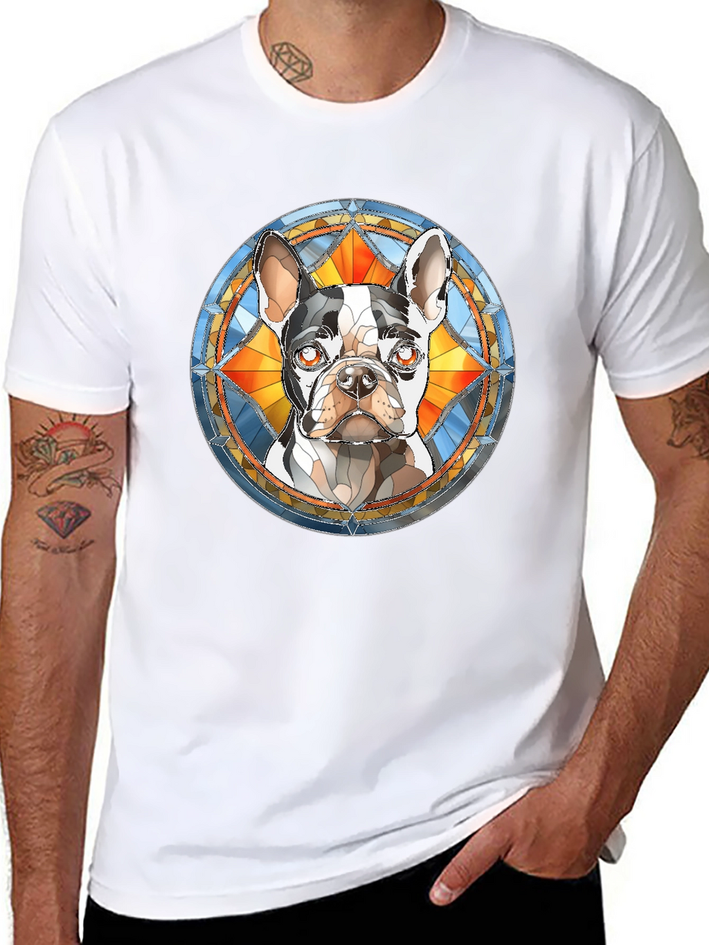 Dog Breed Stained Glass T-Shirt