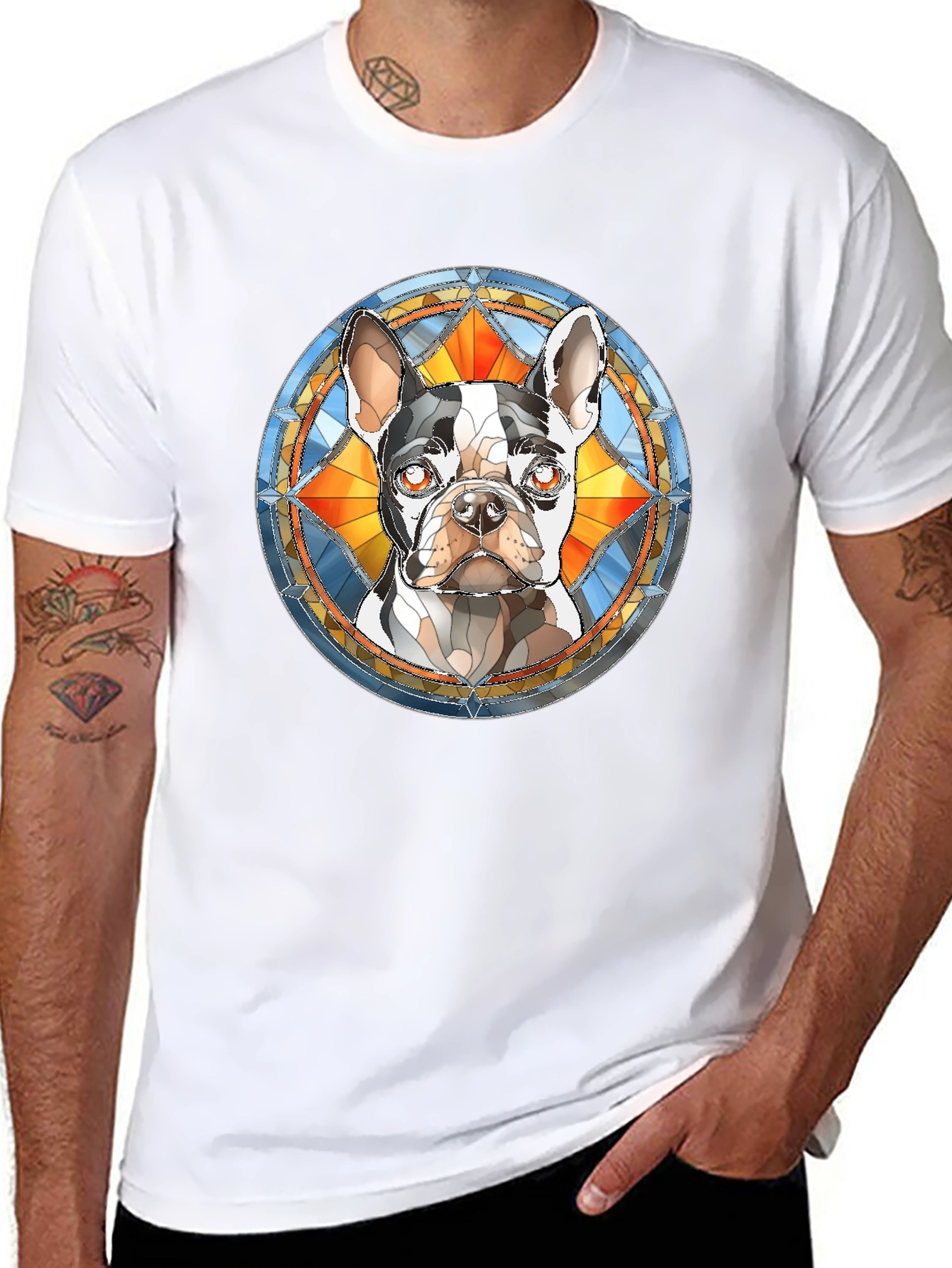 Dog Breed Stained Glass T-Shirt