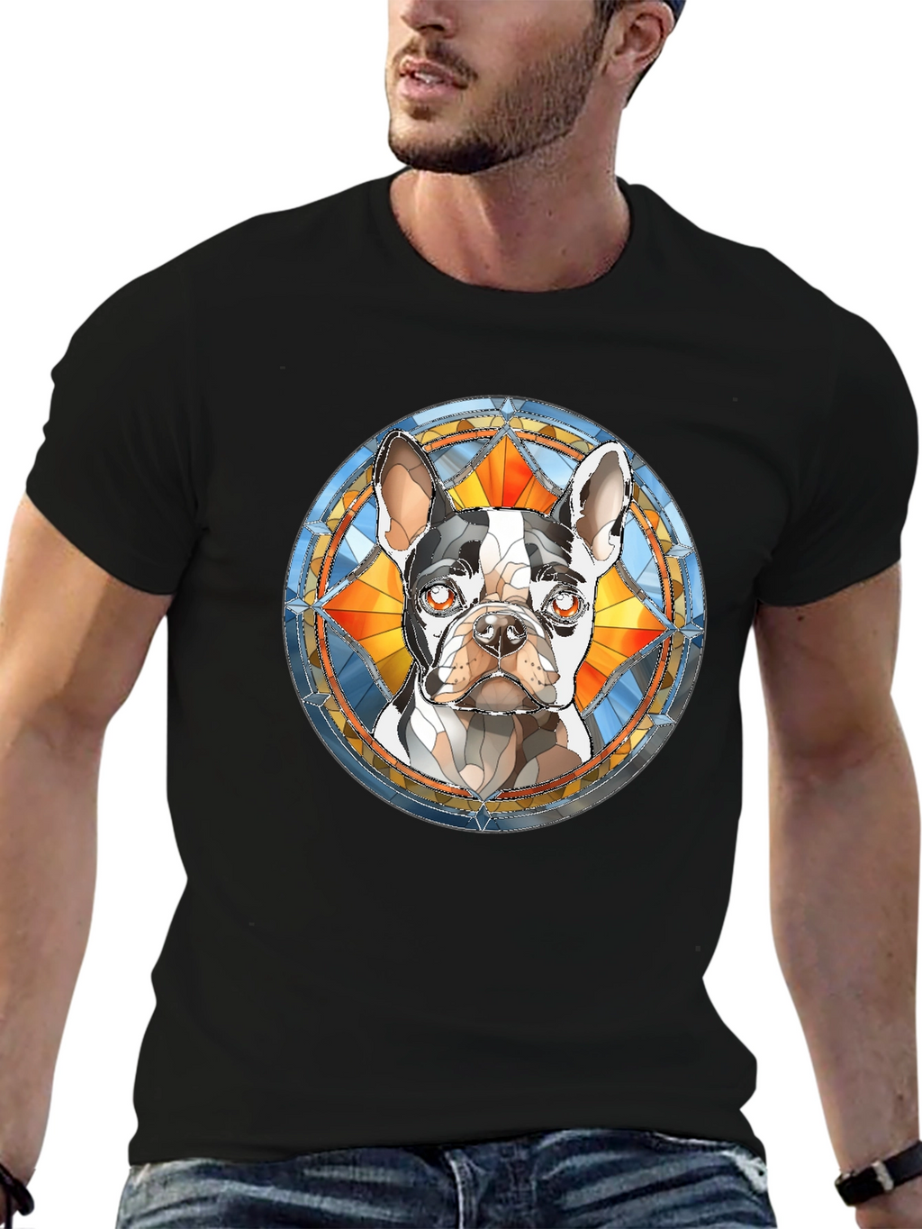 Dog Breed Stained Glass T-Shirt