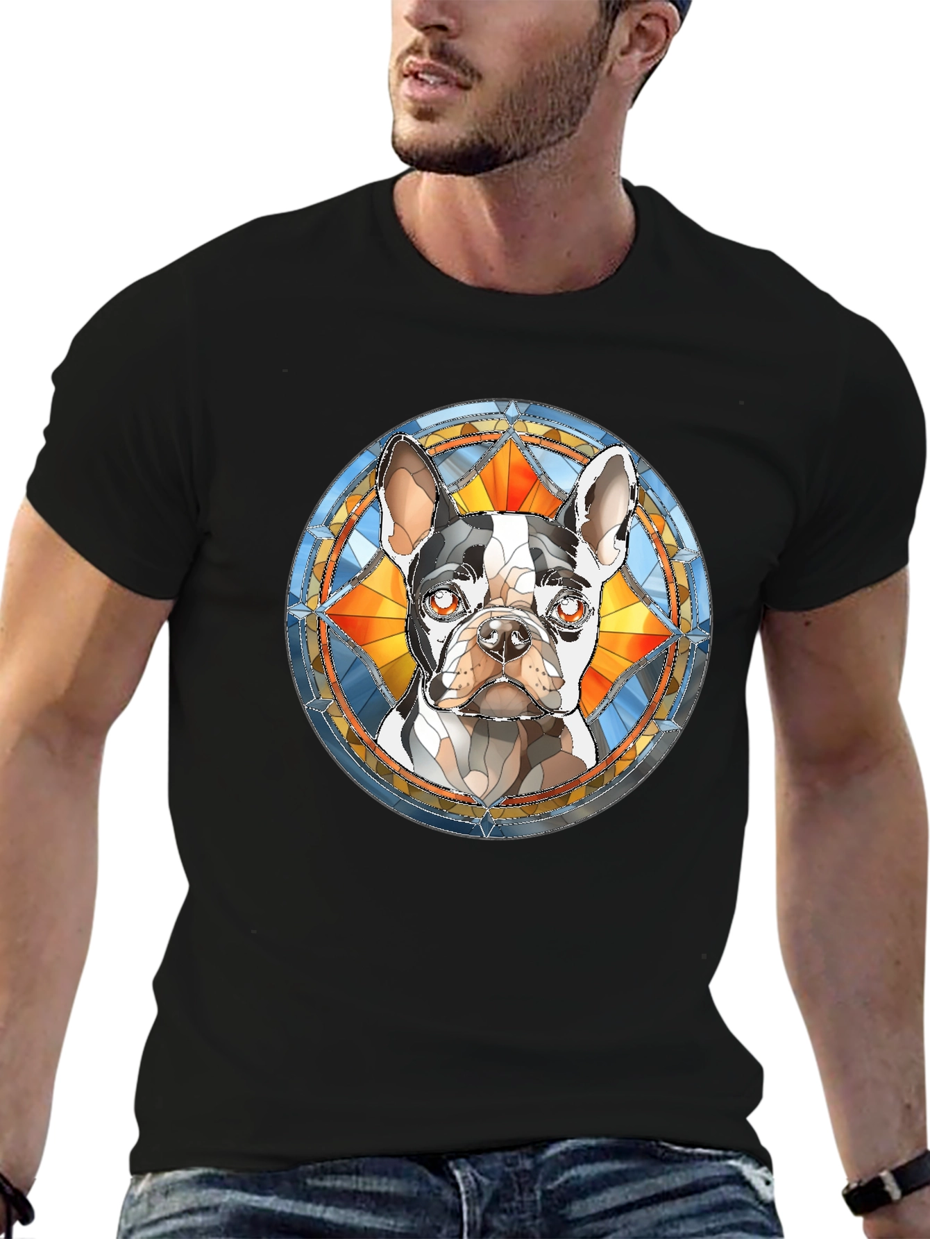 Dog Breed Stained Glass T-Shirt