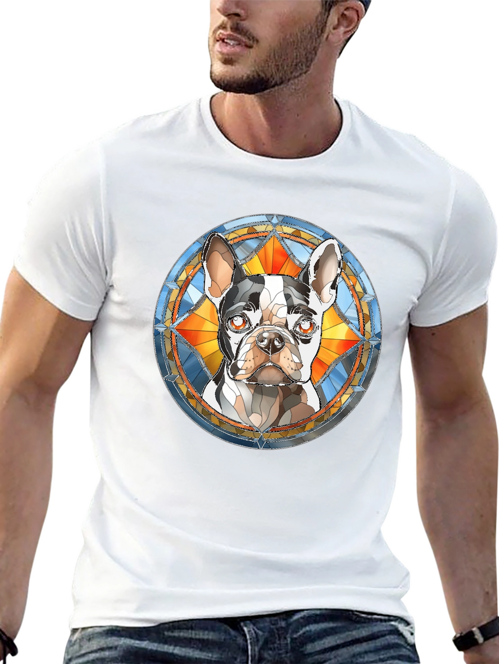 Dog Breed Stained Glass T-Shirt