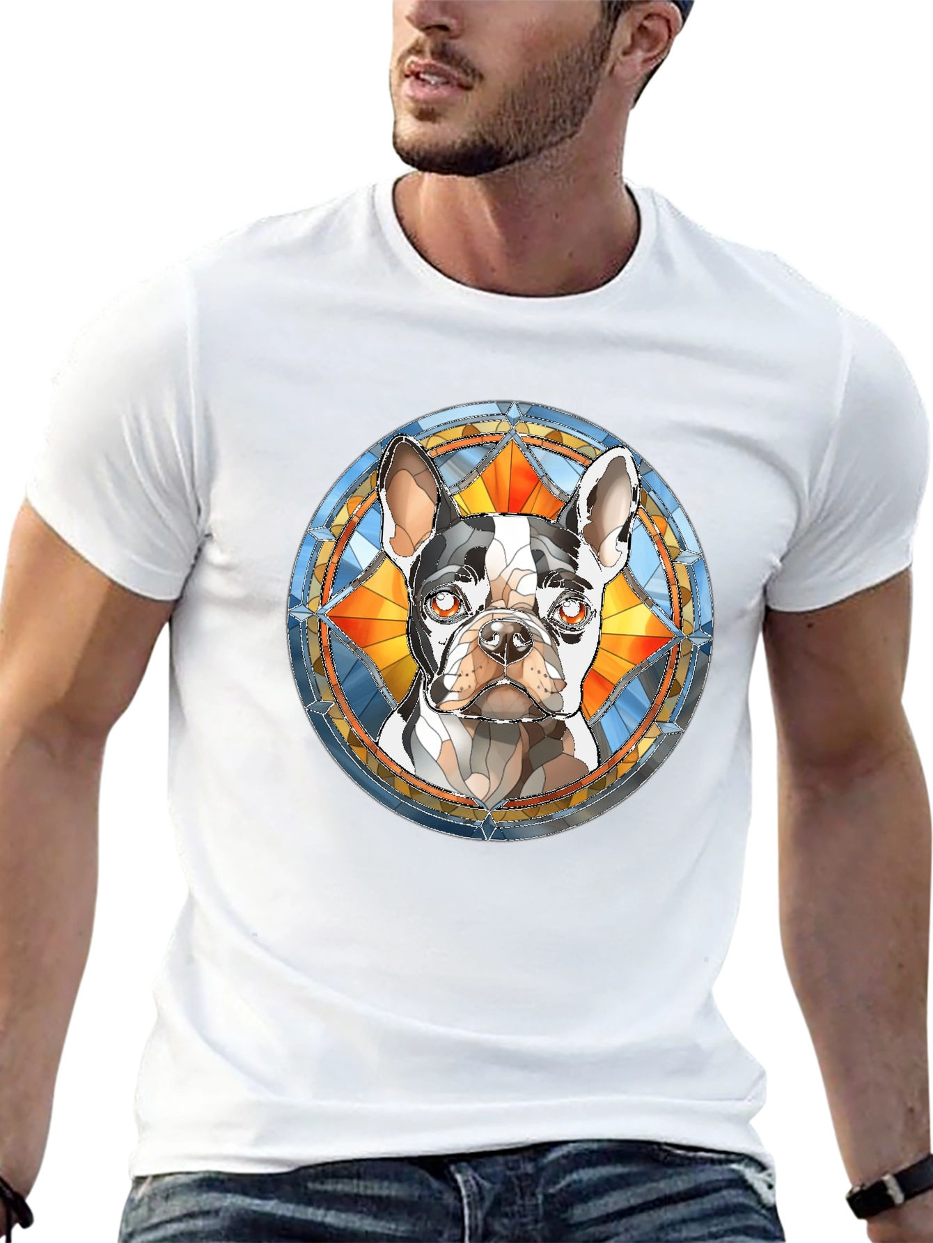 Dog Breed Stained Glass T-Shirt