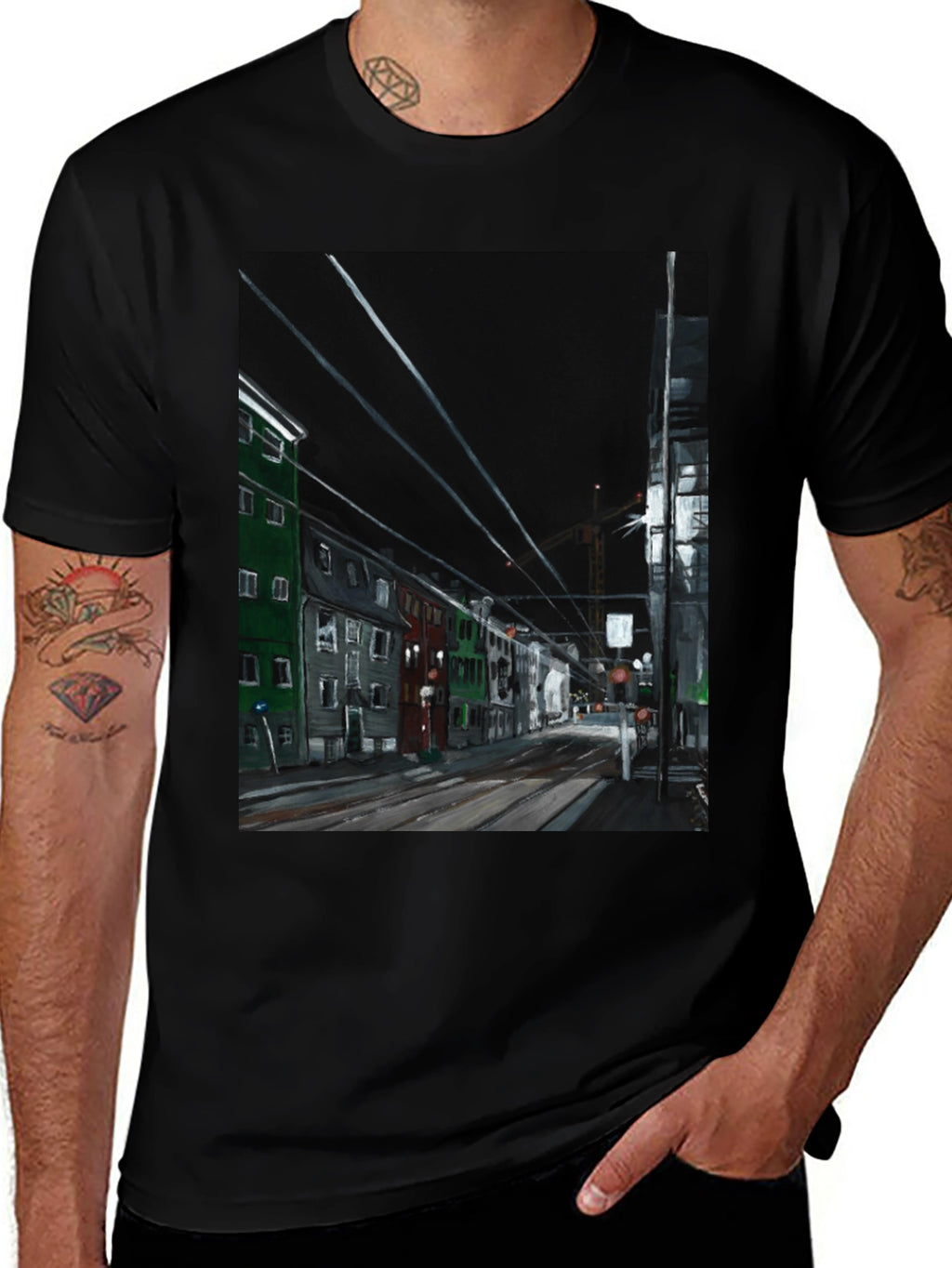 Cityscape Graphic T-Shirt - Street View Tee