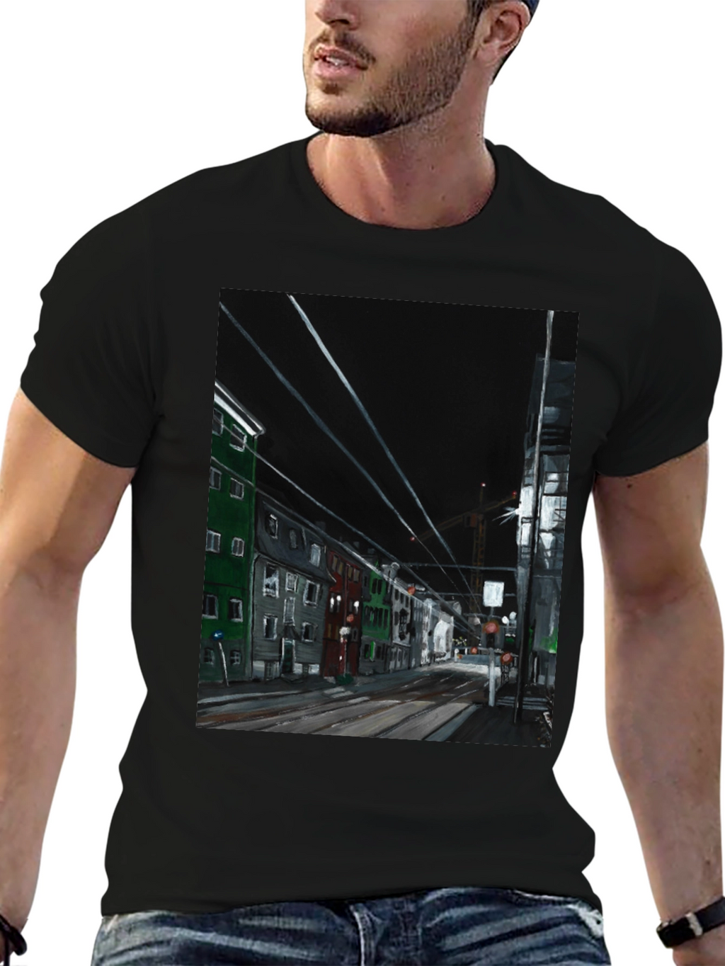 Cityscape Graphic T-Shirt - Street View Tee