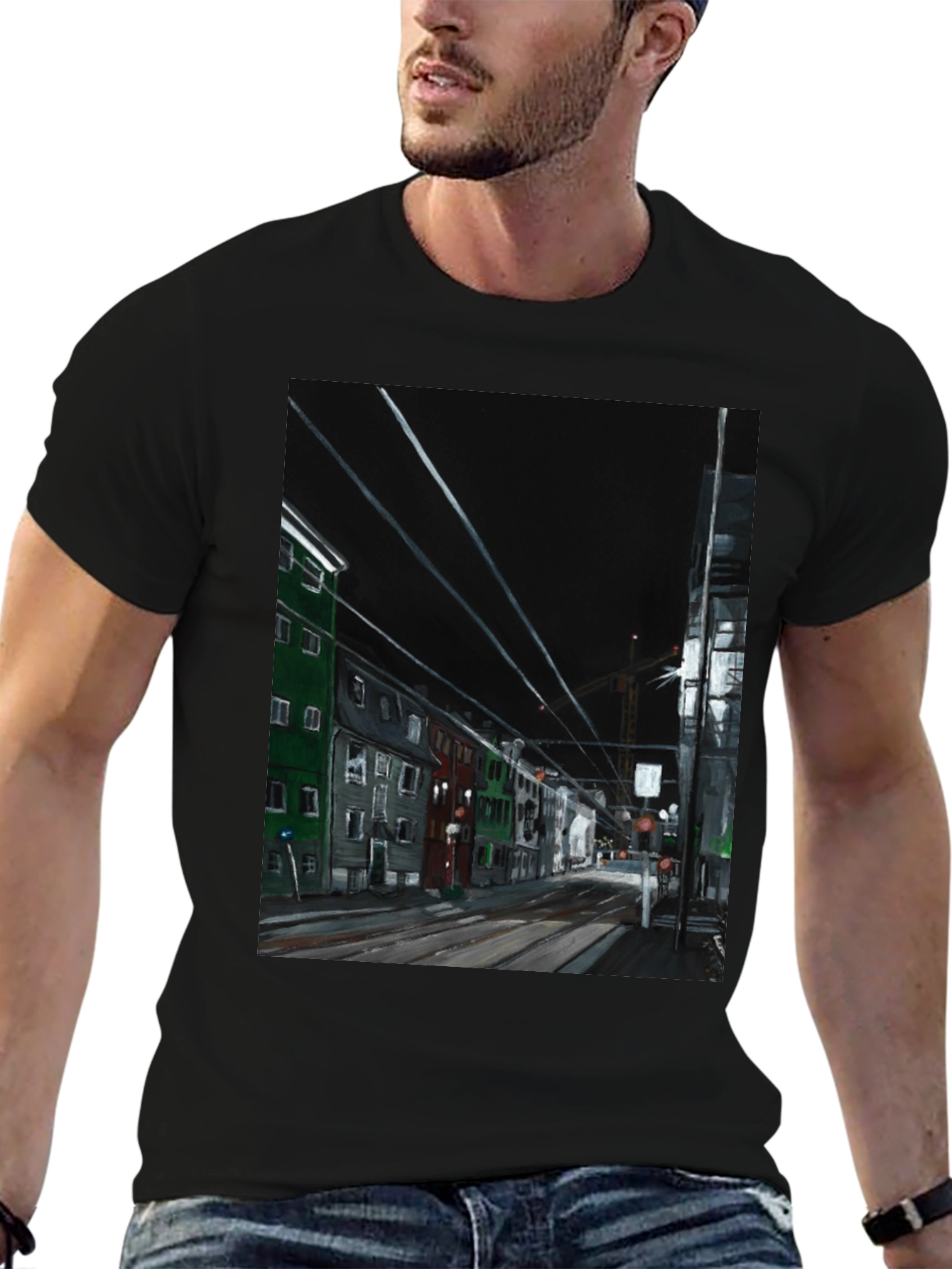 Cityscape Graphic T-Shirt - Street View Tee