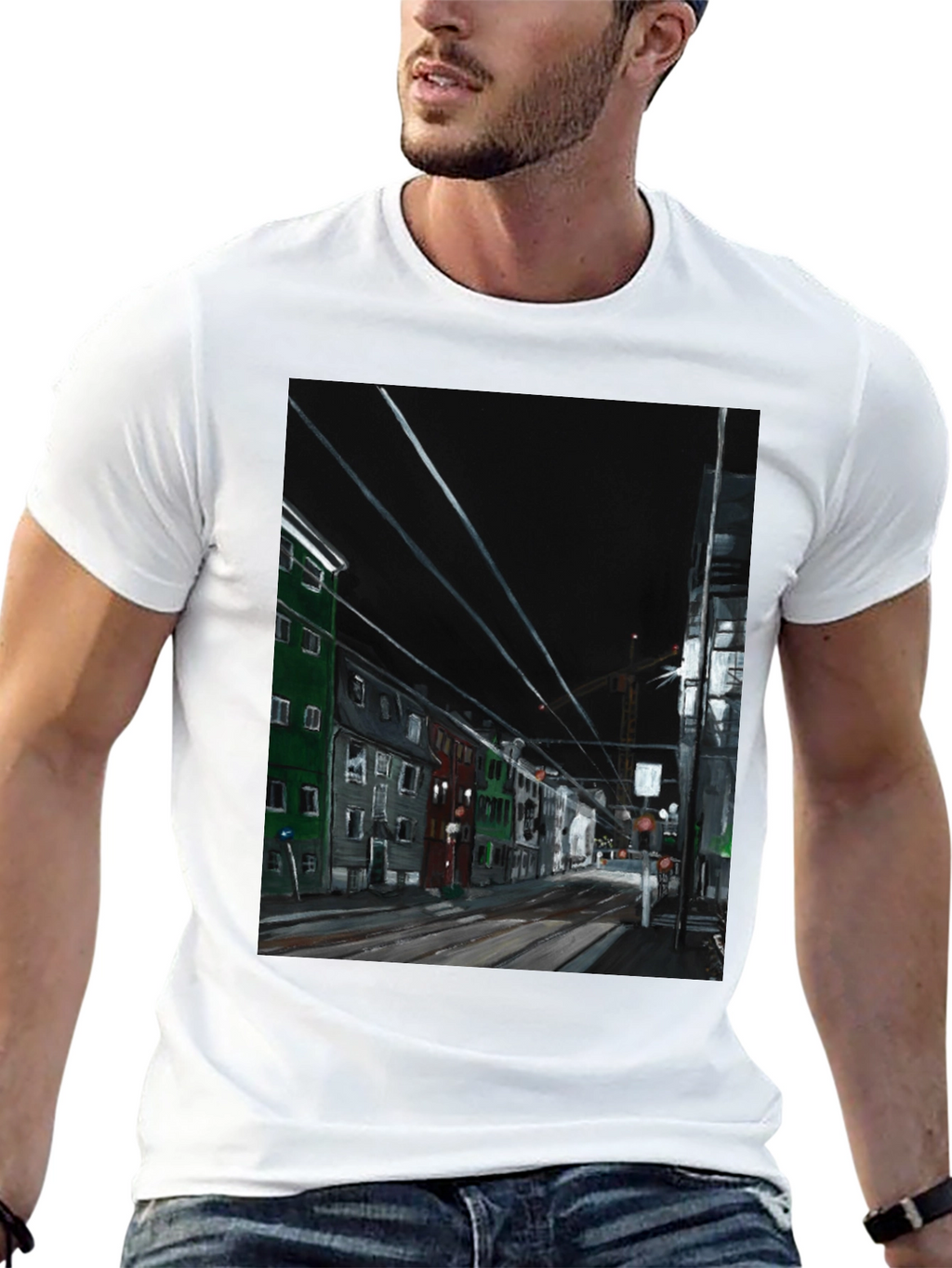 Cityscape Graphic T-Shirt - Street View Tee