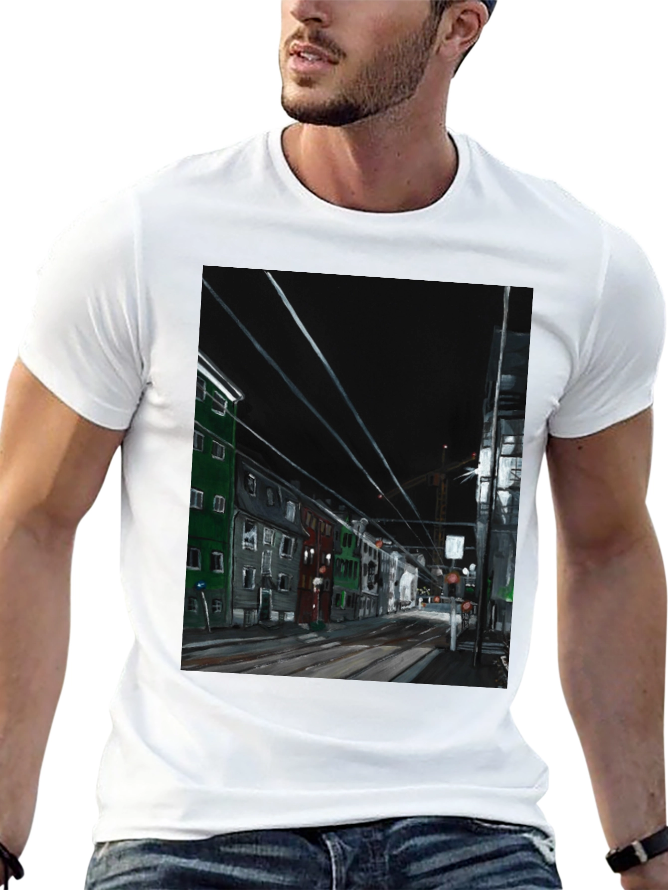 Cityscape Graphic T-Shirt - Street View Tee