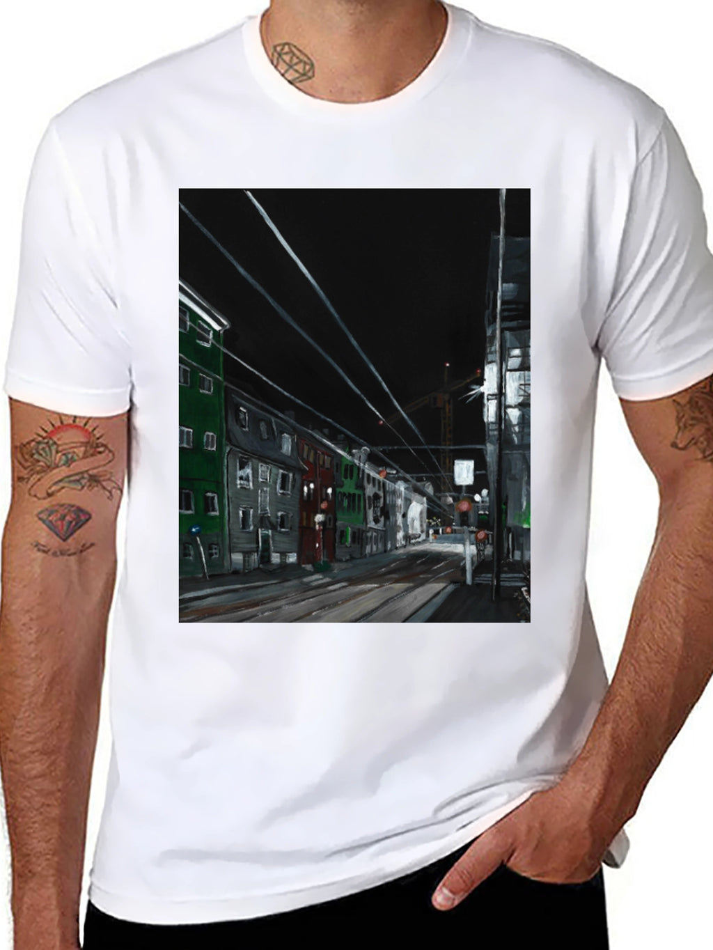 Cityscape Graphic T-Shirt - Street View Tee