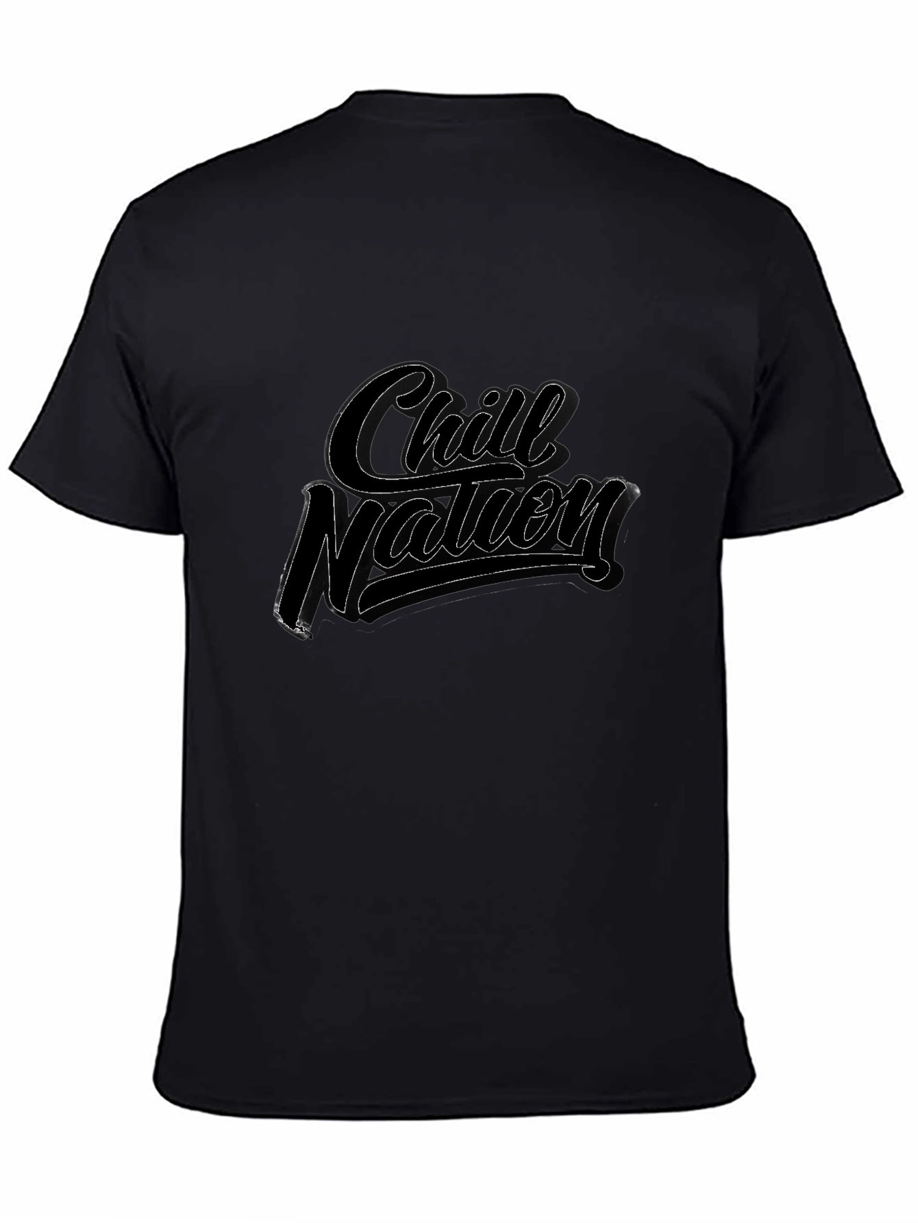 Chill Nation Black Graphic T-Shirt