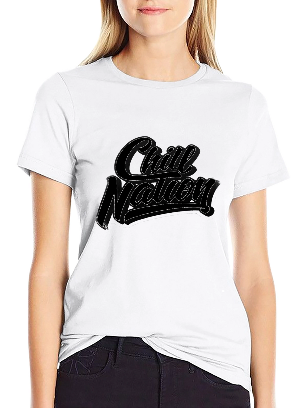 Chill Nation Black Graphic T-Shirt