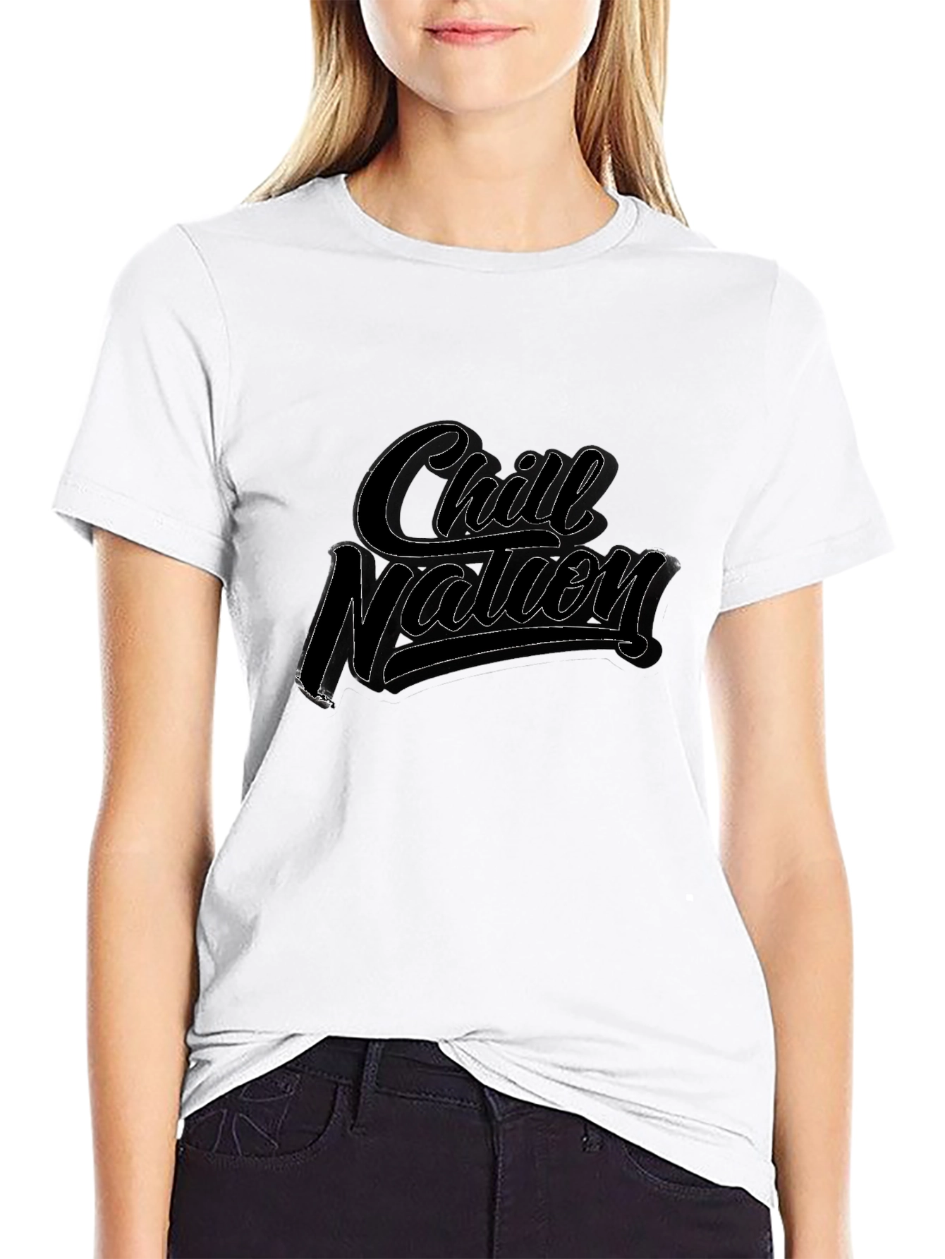 Chill Nation Black Graphic T-Shirt