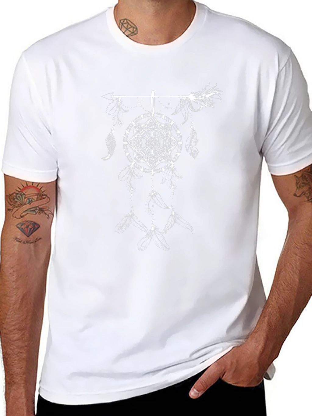 Dreamcatcher Graphic Tee - Boho Arrow T-Shirt